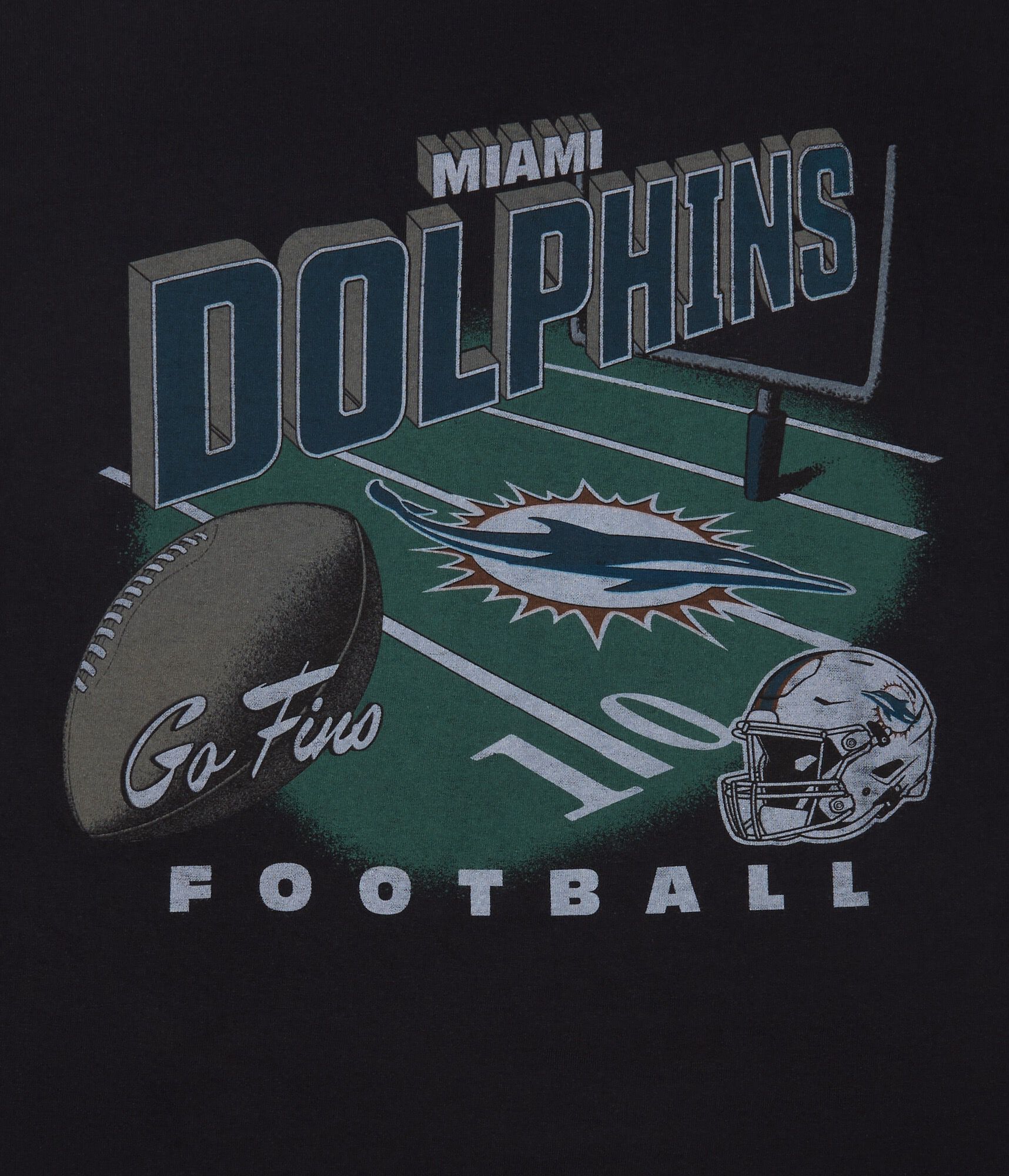 Miami Dolphins Field Goal Relaxed Graphic Tee