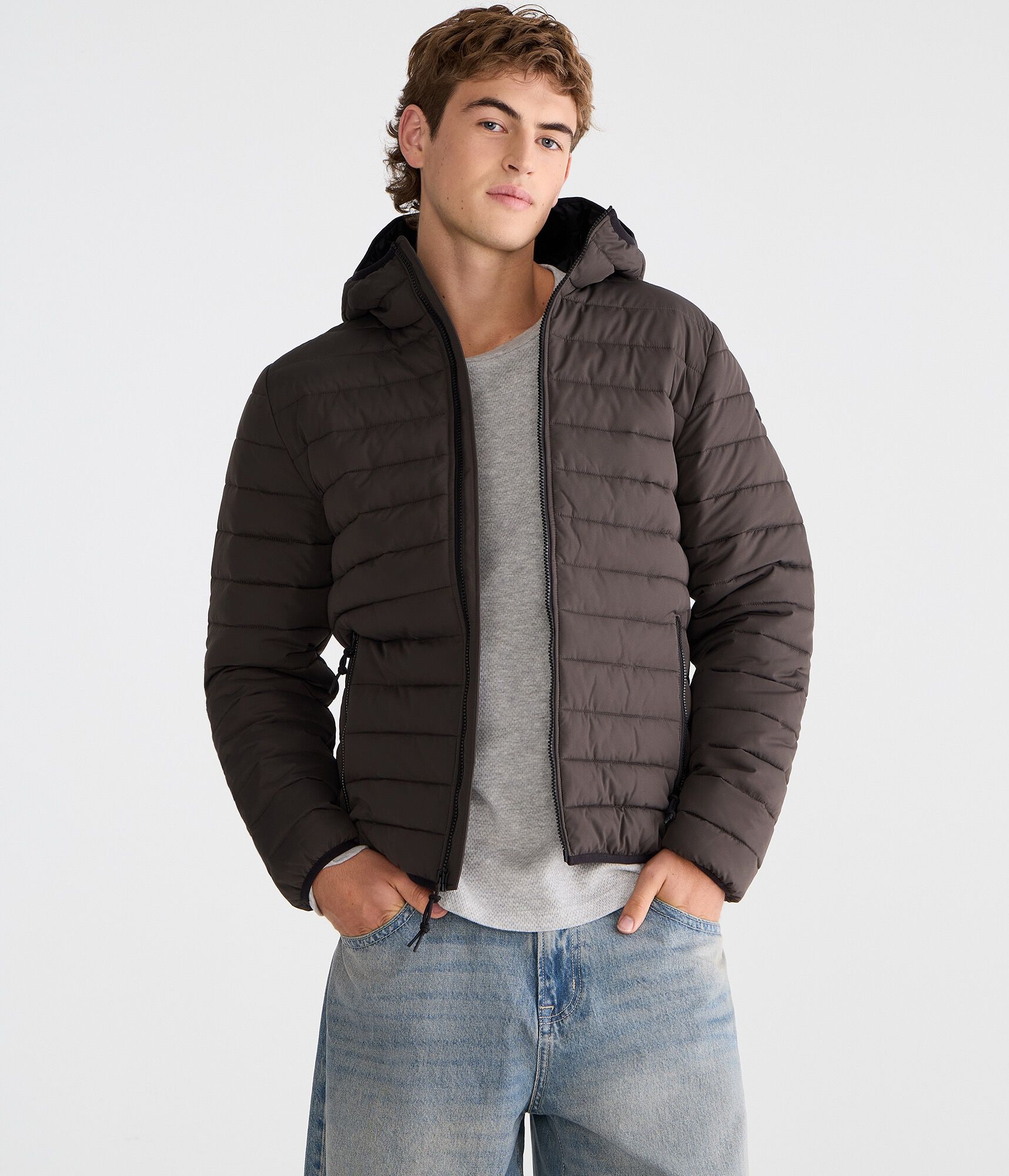 Hooded Midweight Puffer Jacket