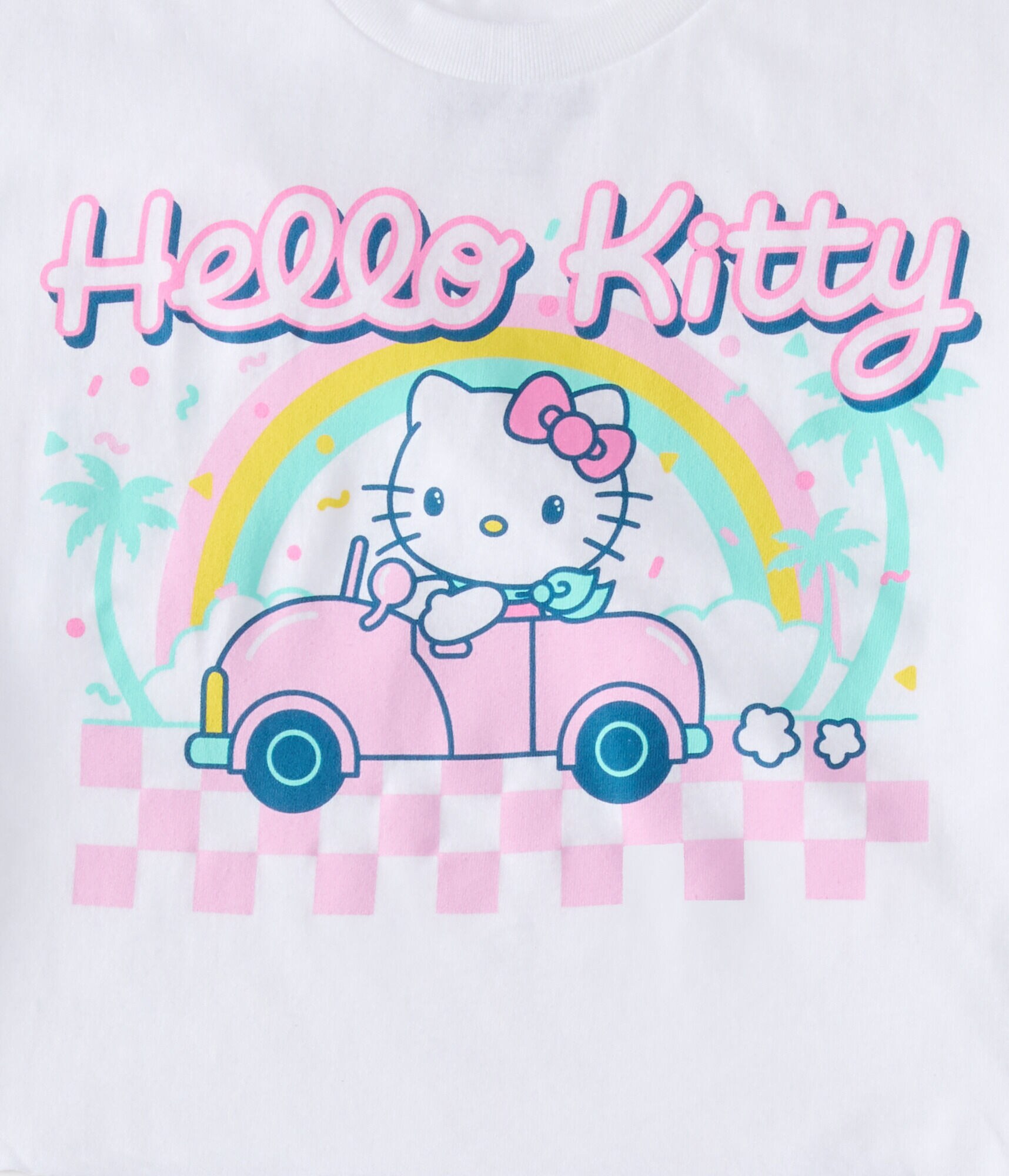 Hello Kitty Cruisin' Cropped Graphic Tee