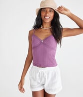 Crossover Lace V-Neck Cami