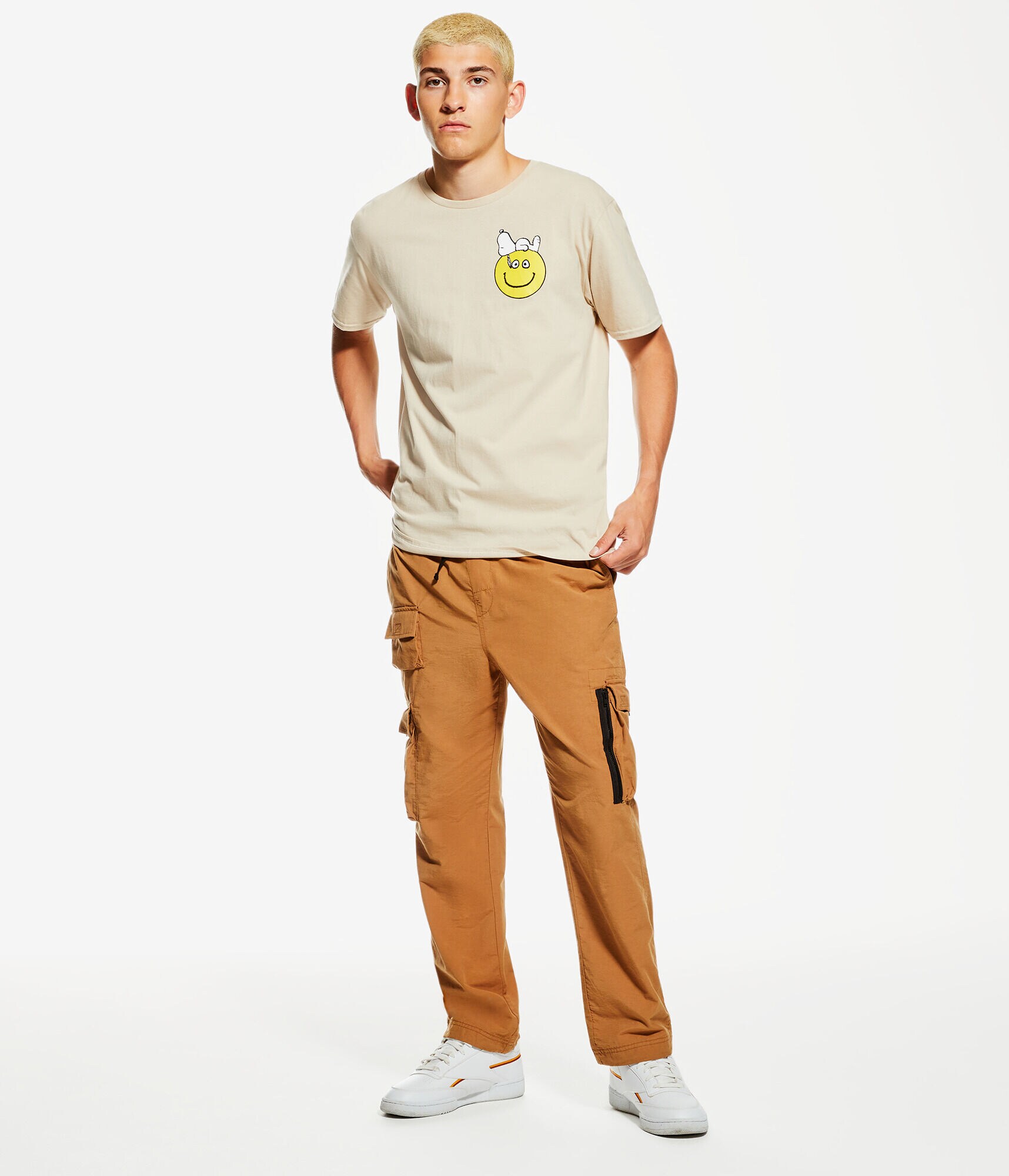 Snoopy Smiley Face Graphic Tee