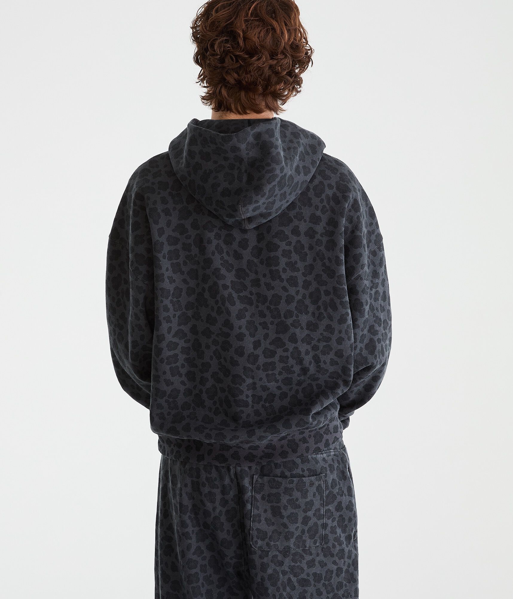 Cloud Soft Leopard Print Boxy Pullover Hoodie