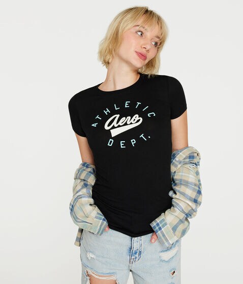 Aero Script Logo Appliqué Graphic Tee Aero Script Logo Appliqué Graphic Tee