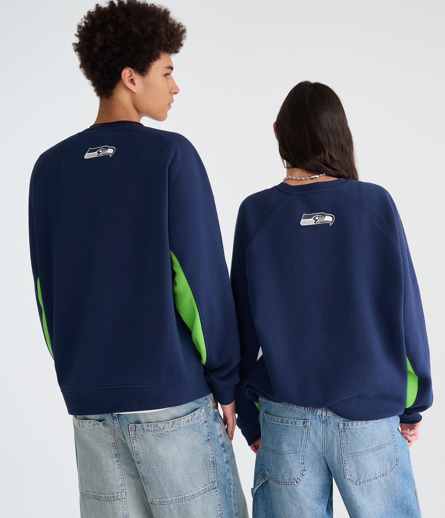 Seattle Seahawks Colorblock Crew Sweatshirt