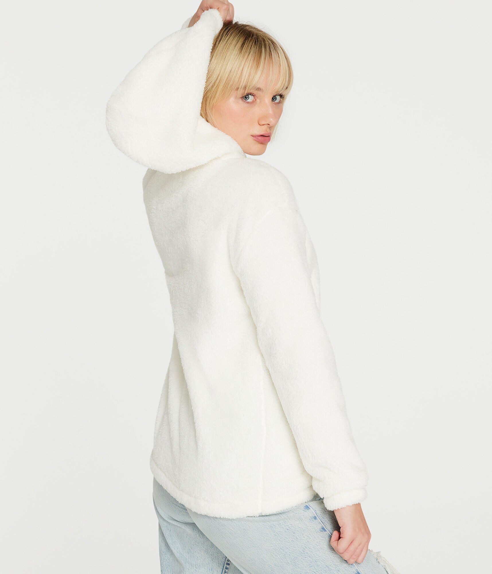 Aeropostale Sherpa Pullover Hoodie