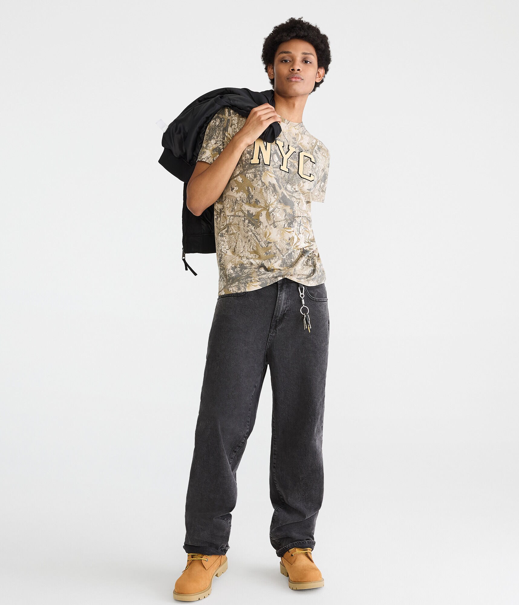 NYC Forest Camo Appliqué Graphic Tee