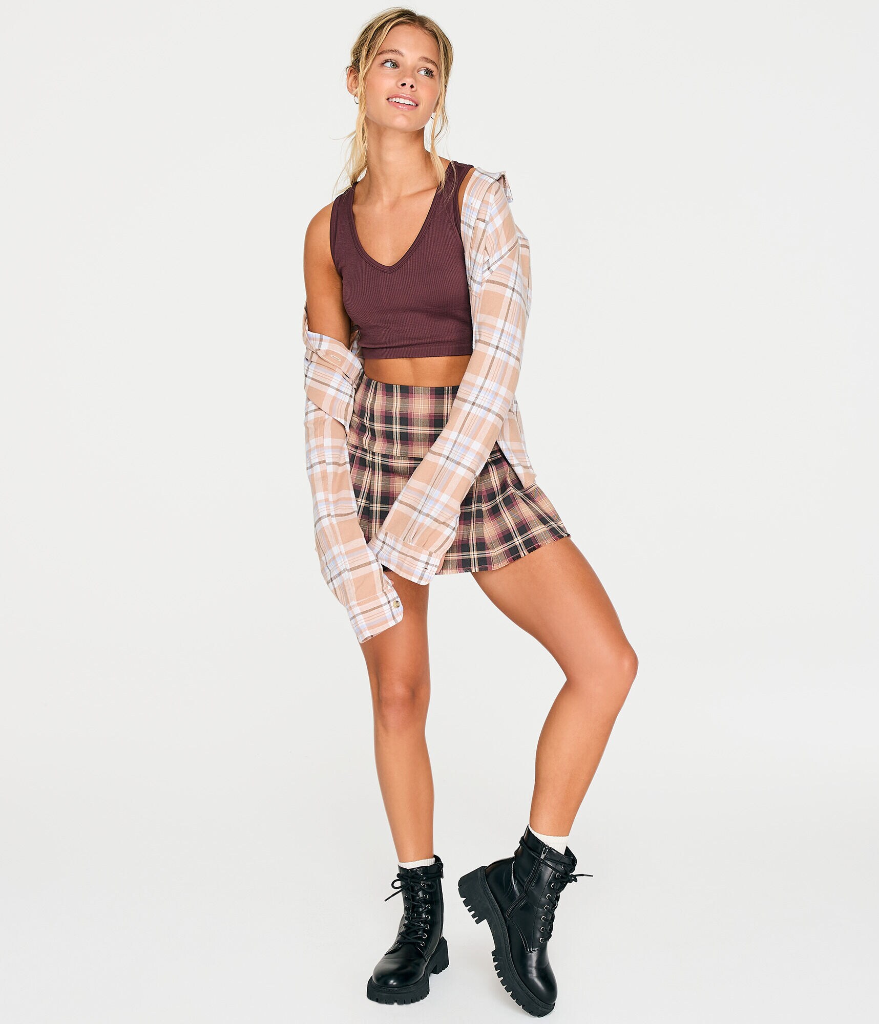 Seamless V-Neck Cropped Tank