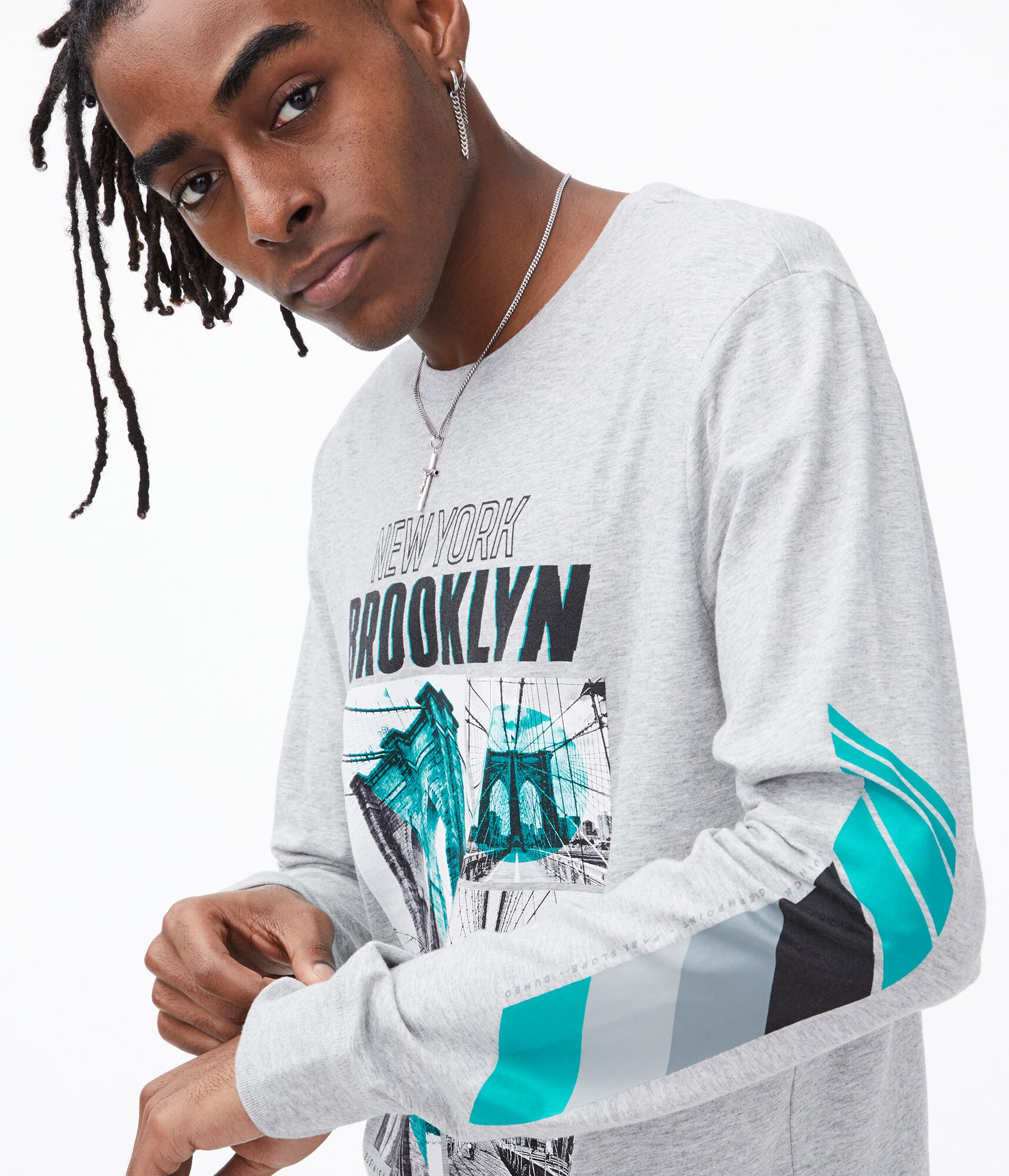 Long Sleeve Brooklyn Bridge Graphic Tee