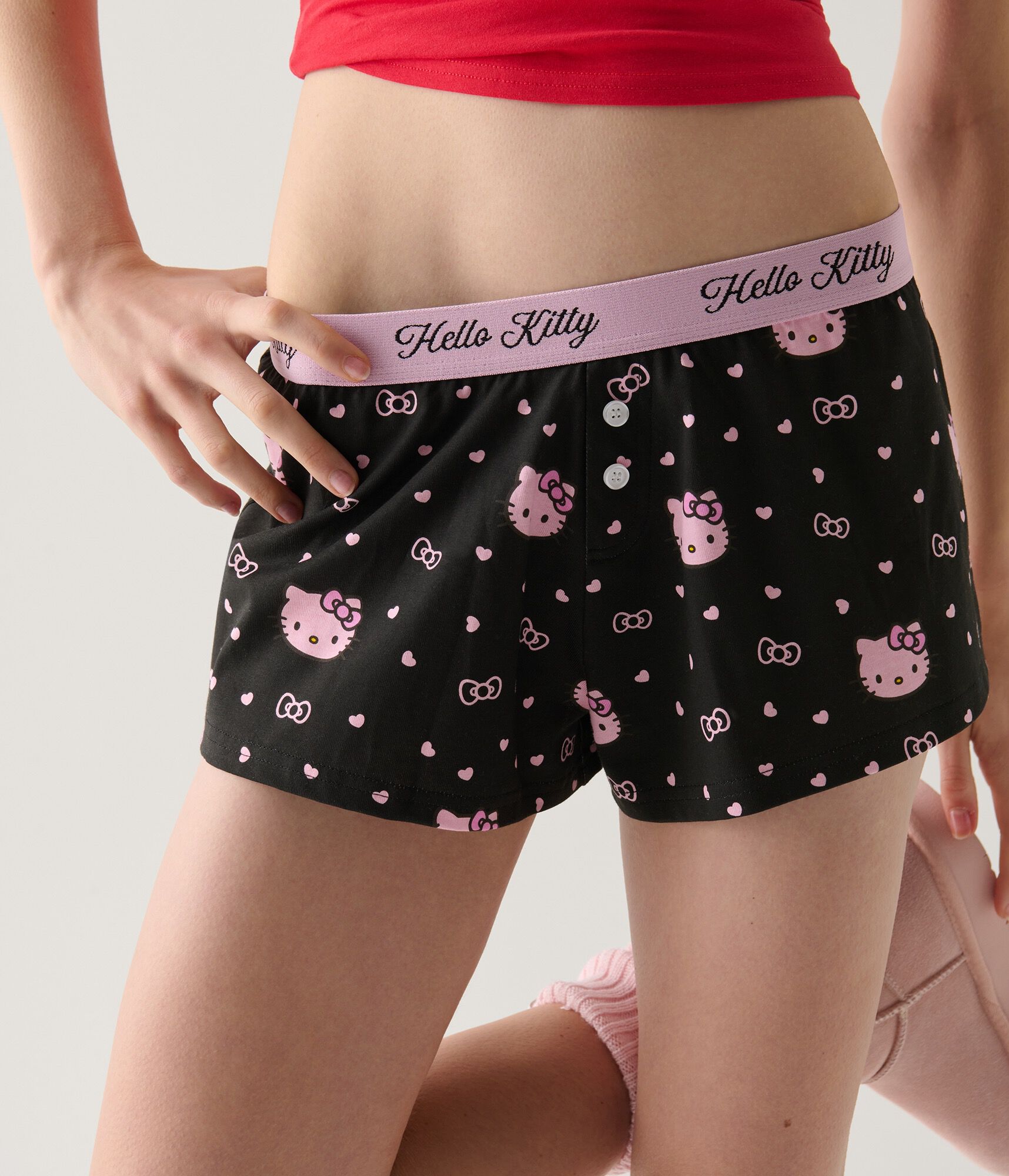 Hello Kitty Hearts &amp; Bows Sleep Boxers