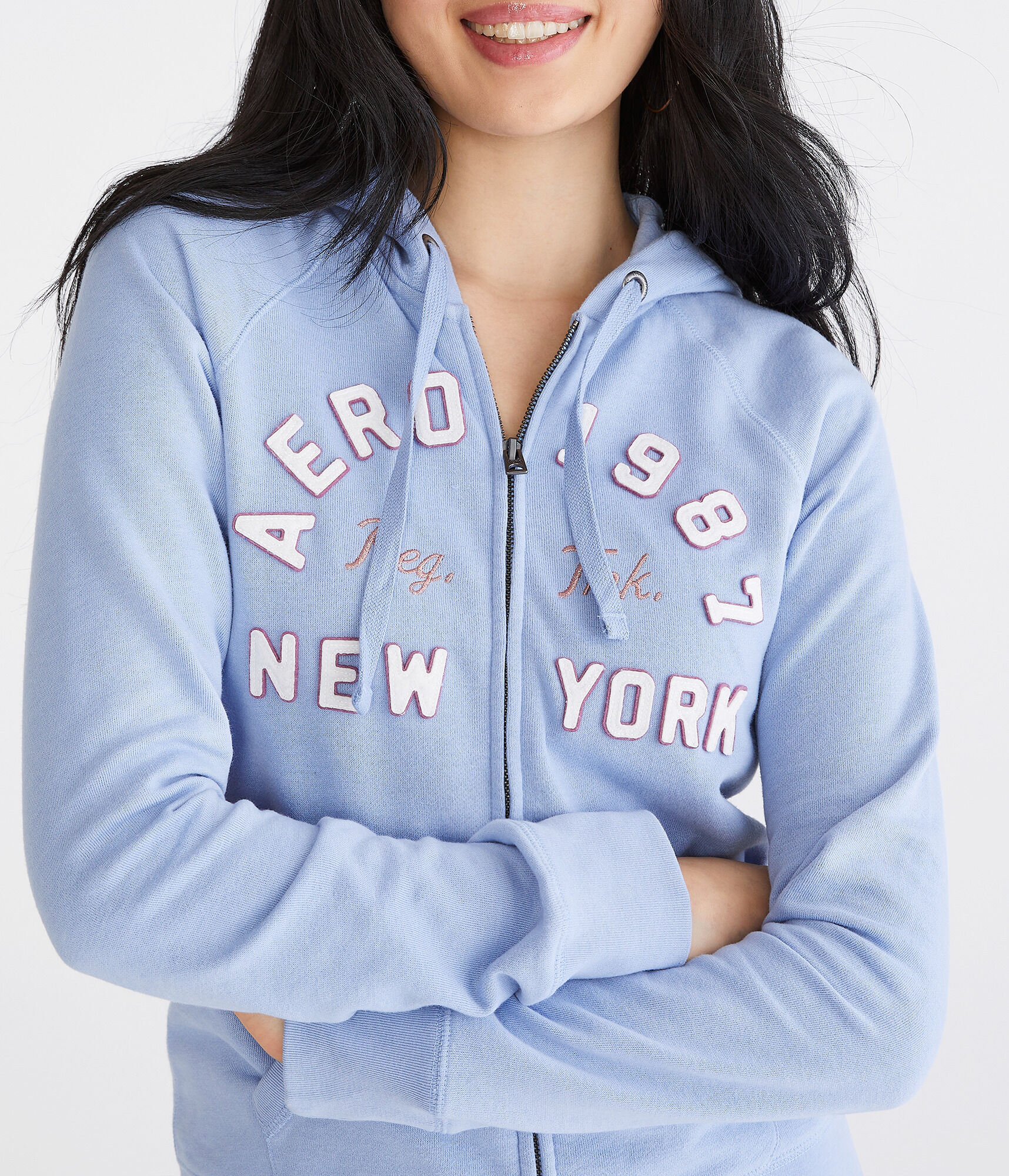 Aero 1987 New York Arch Full-Zip Hoodie