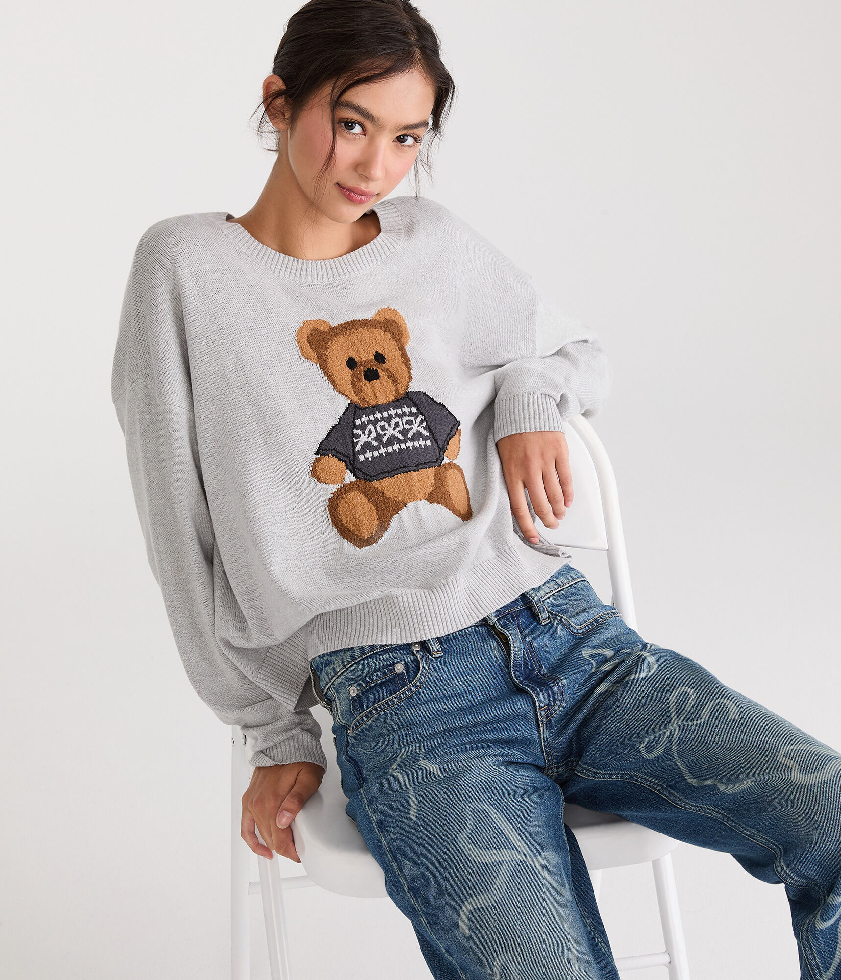 Teddy Bear Crew Sweater