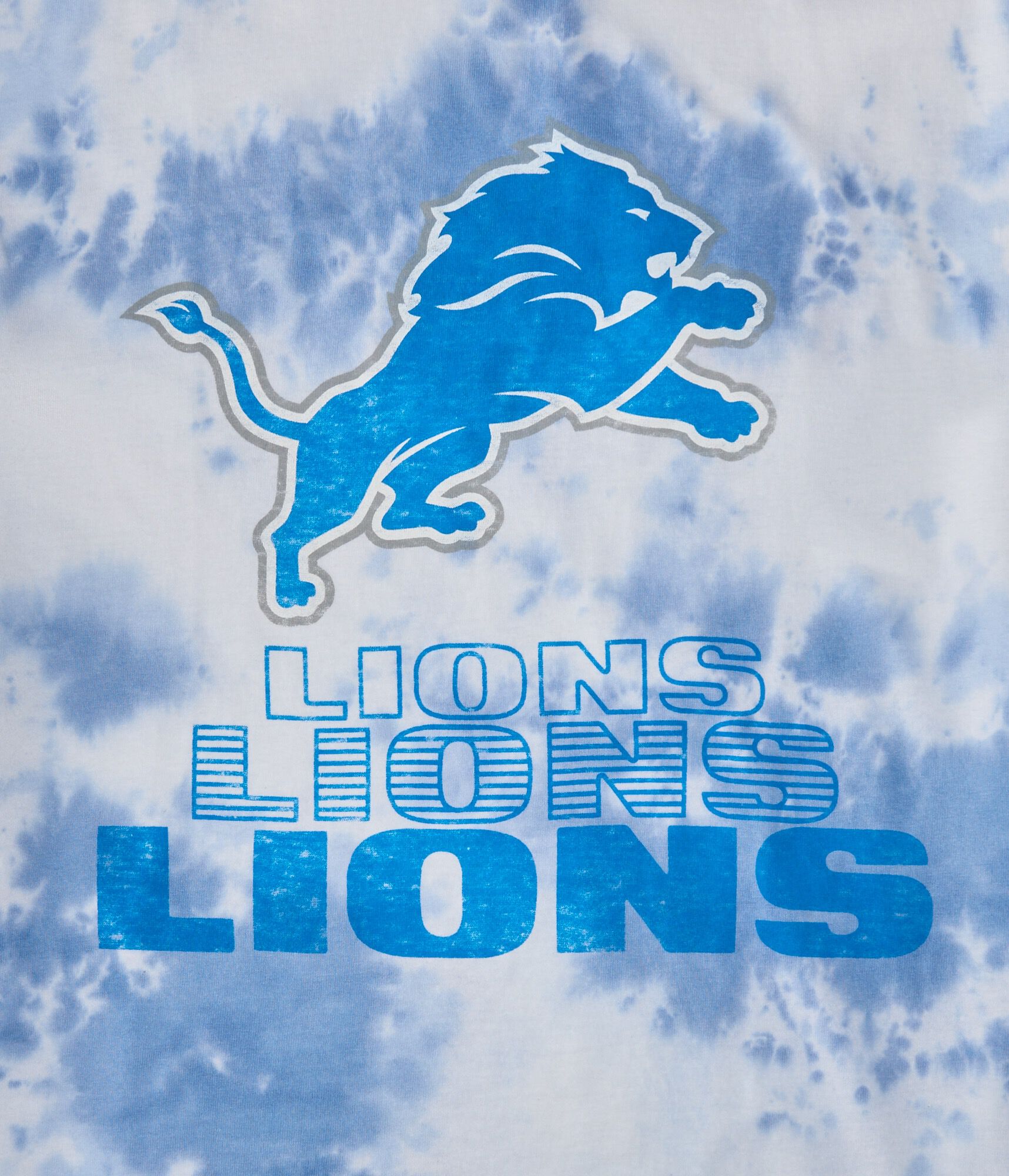 Detroit Lions Tie-Dye Relaxed Graphic Tee