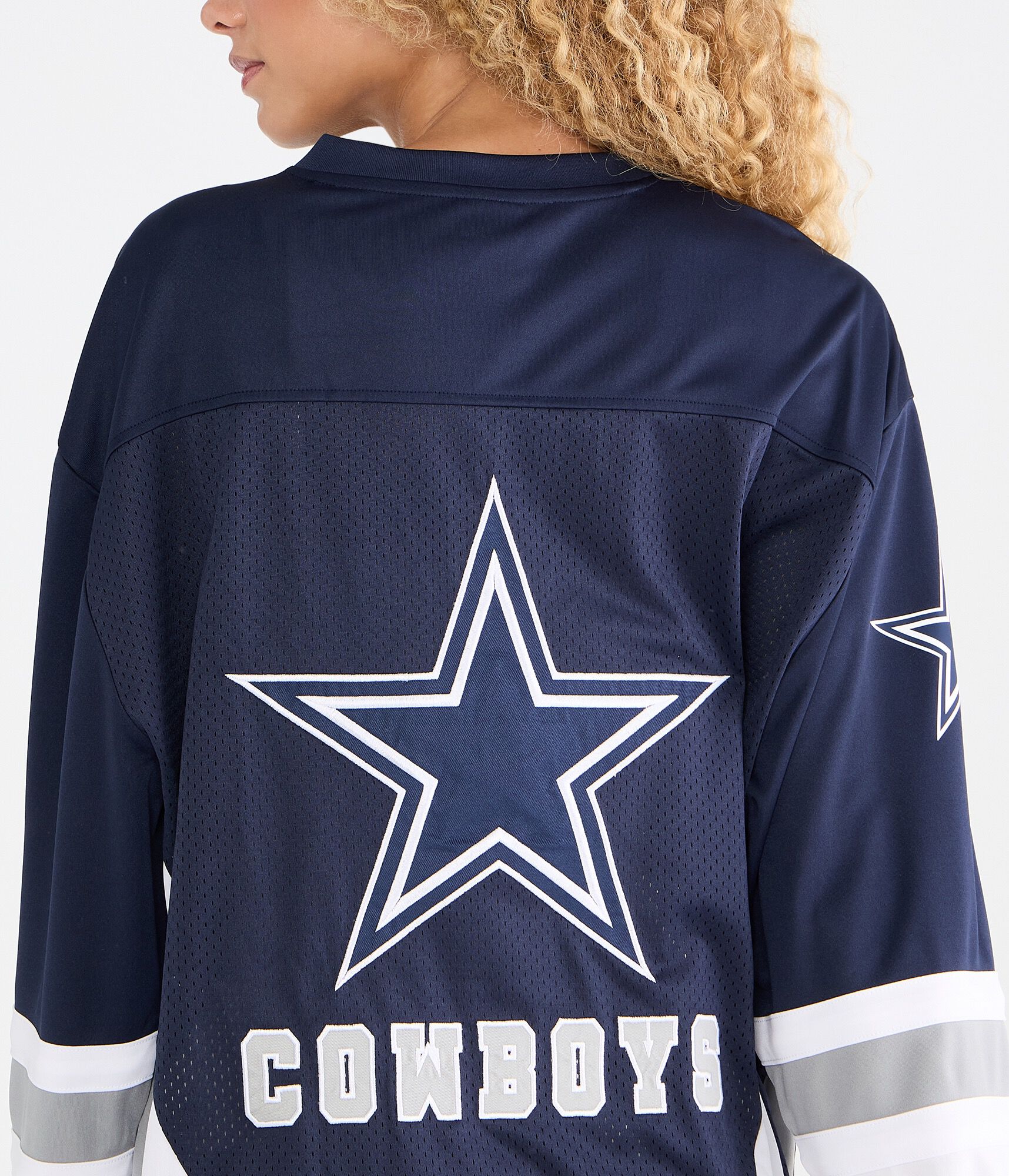 Long Sleeve Dallas Cowboys Mesh Top