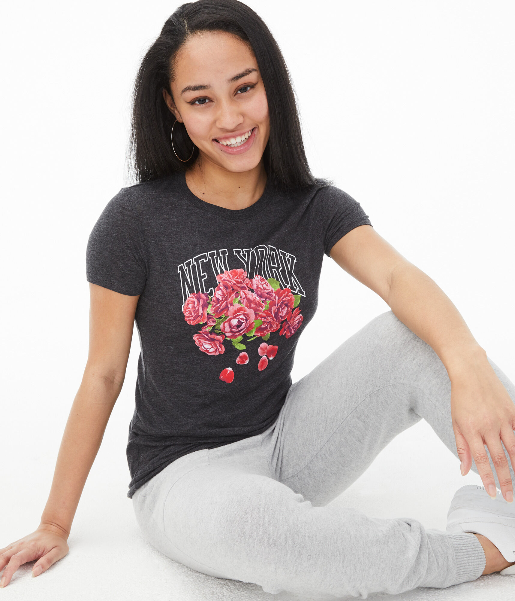 New York Roses Graphic Tee