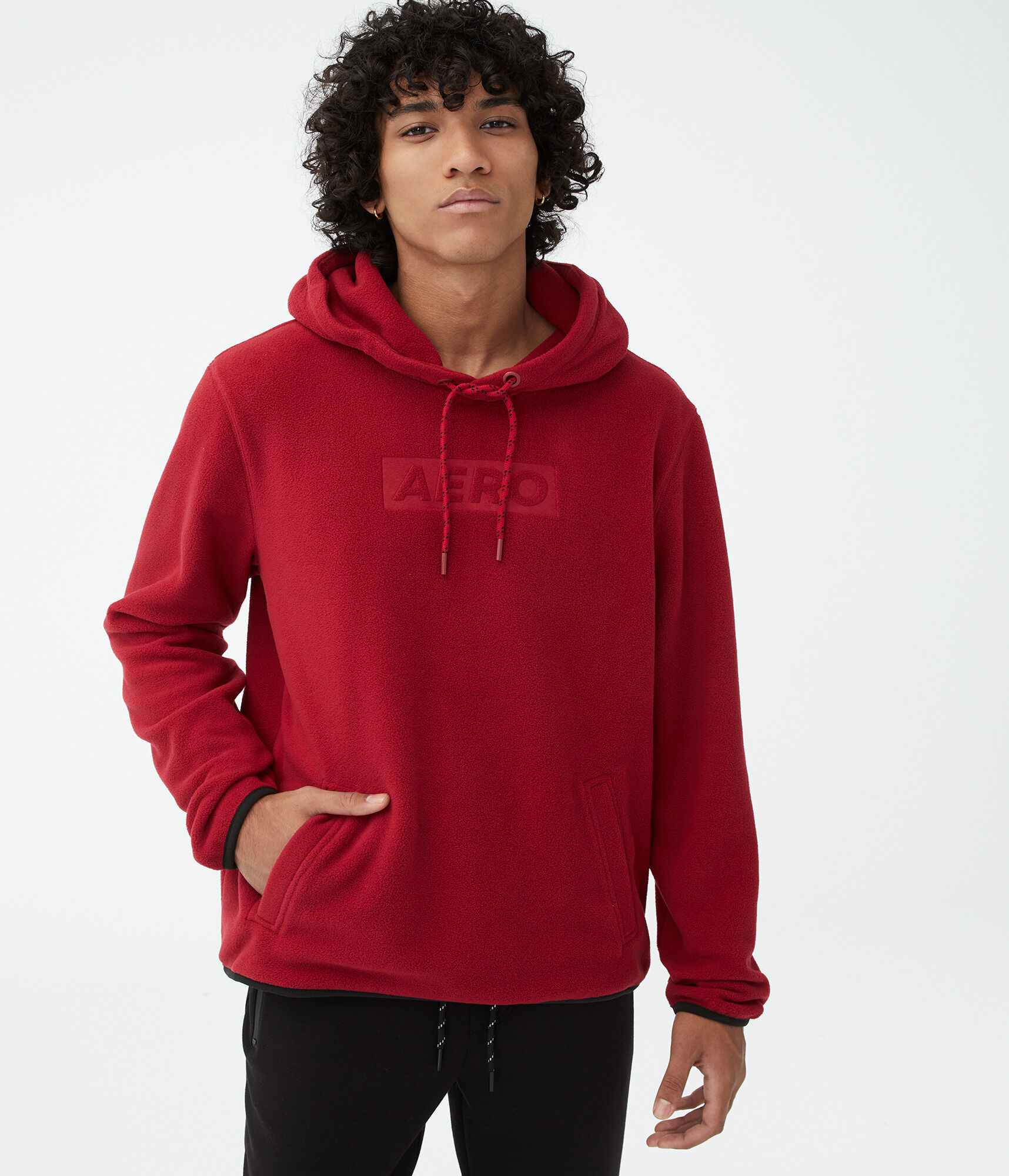 Tonal Logo Polyfleece Pullover Hoodie