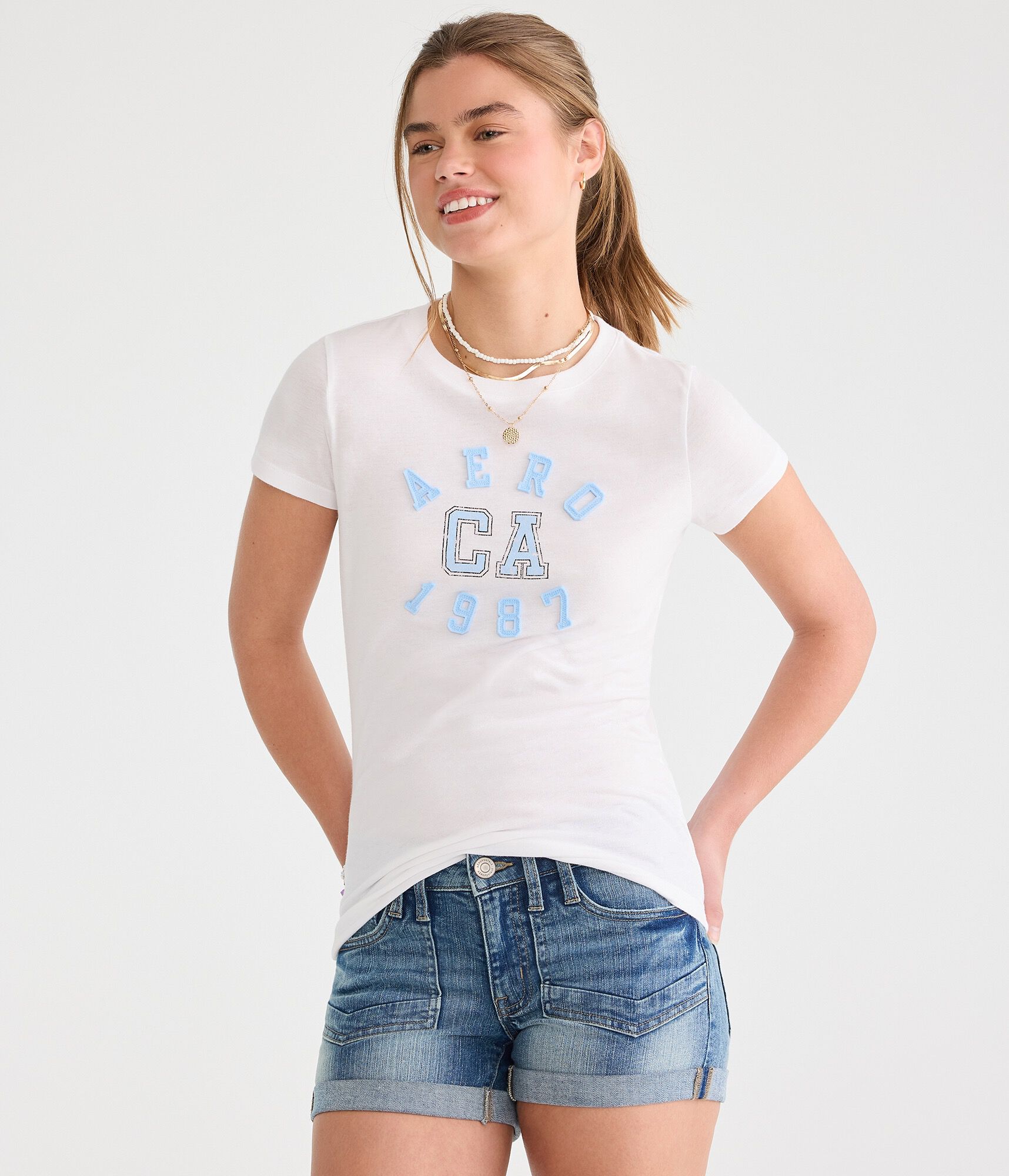 Aero CA 1987 Appliqu&eacute; Graphic Tee