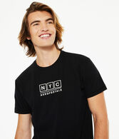 NYC Block Box Logo Graphic Tee