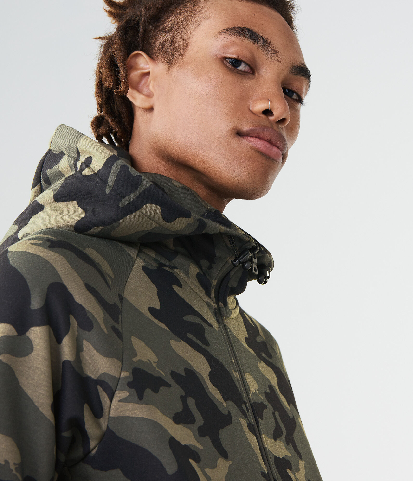 Camo Full-Zip Hoodie