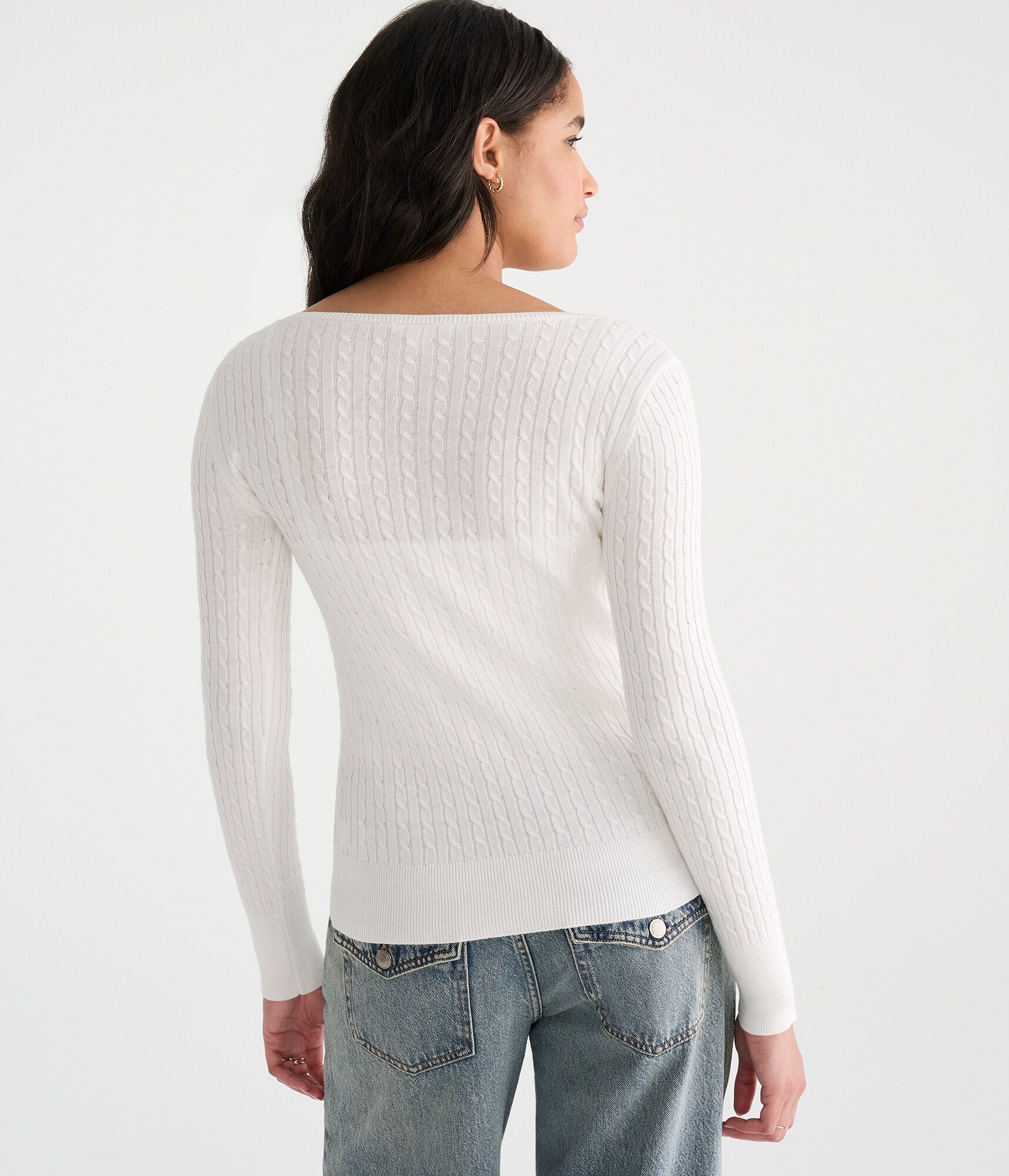 D&eacute;j&agrave; For Aero Long Sleeve Cable Henley