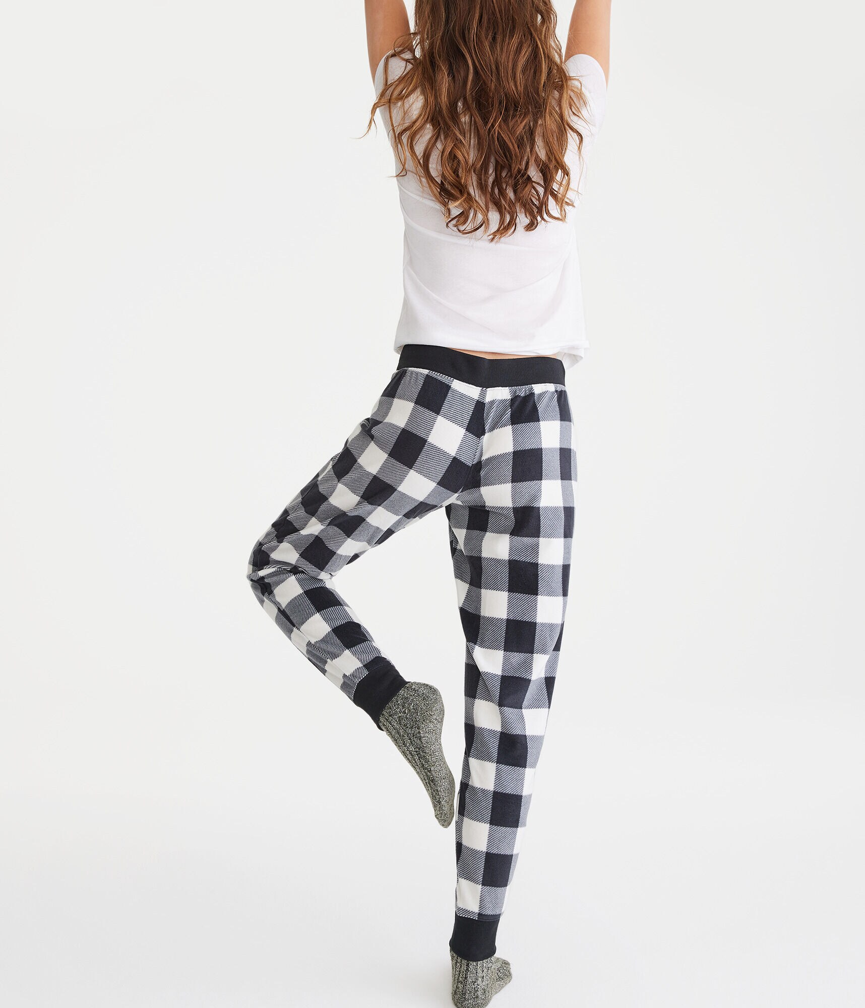 Buffalo Plaid Polyfleece Sleep Joggers