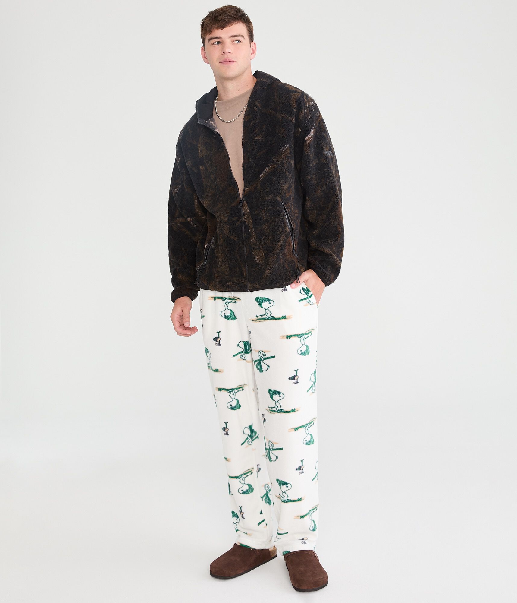 Snoopy Ski Trip Polyfleece Sleep Pants