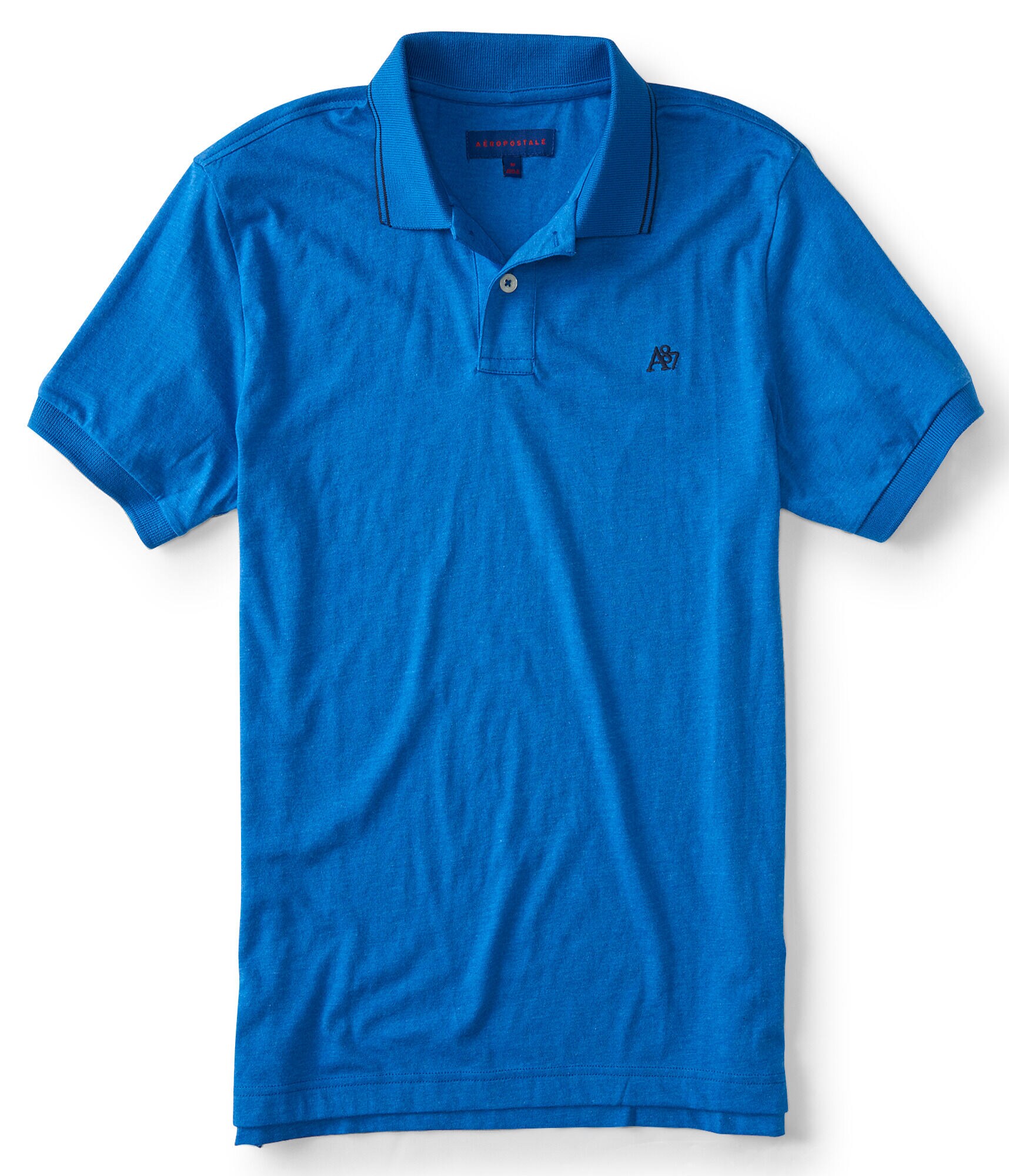 A87 Solid Tipped Jersey Polo