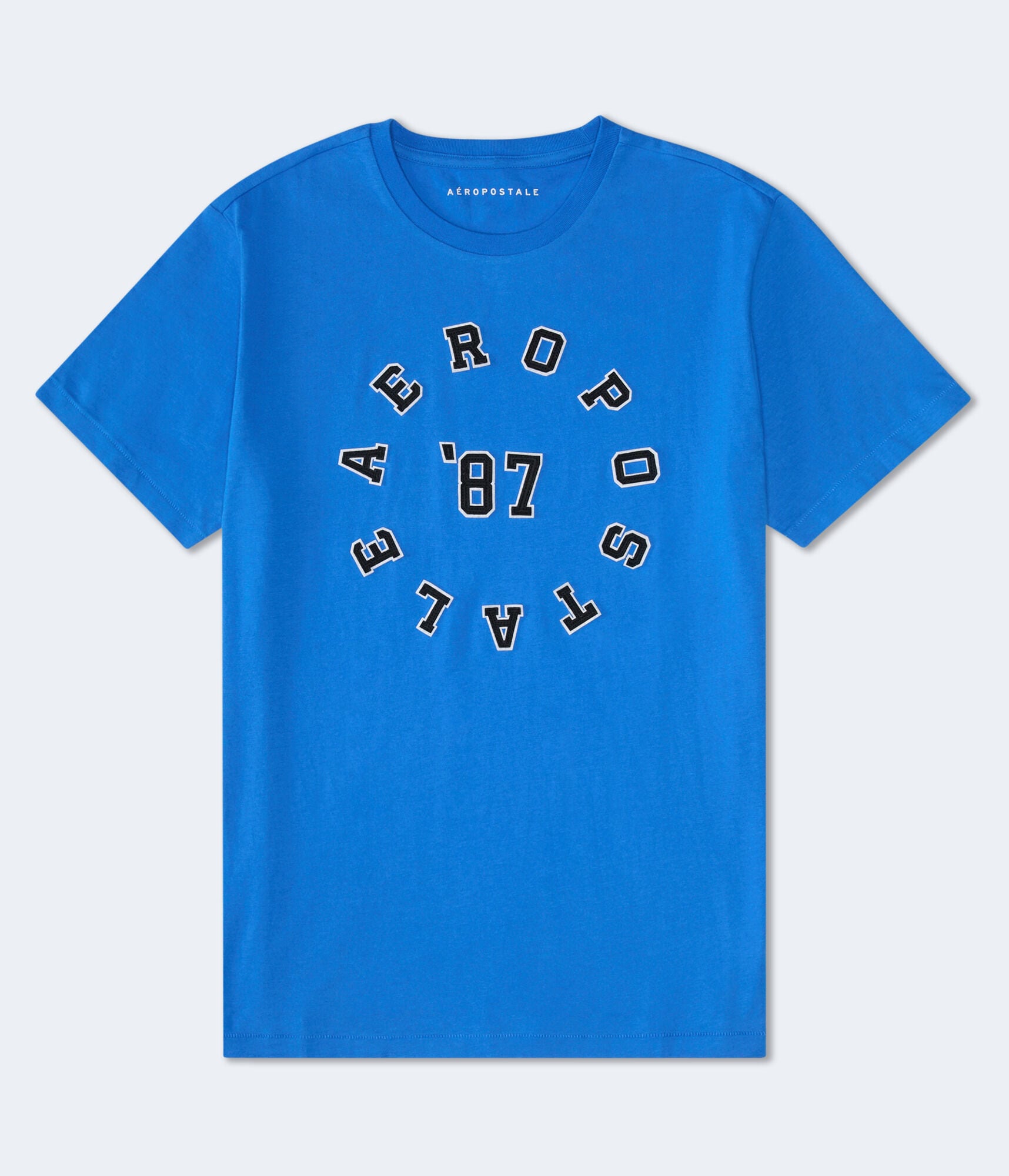 Aeropostale 87 Circle Appliqué Graphic Tee