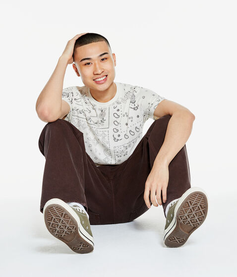 Bandana Print Graphic Tee Bandana Print Graphic Tee