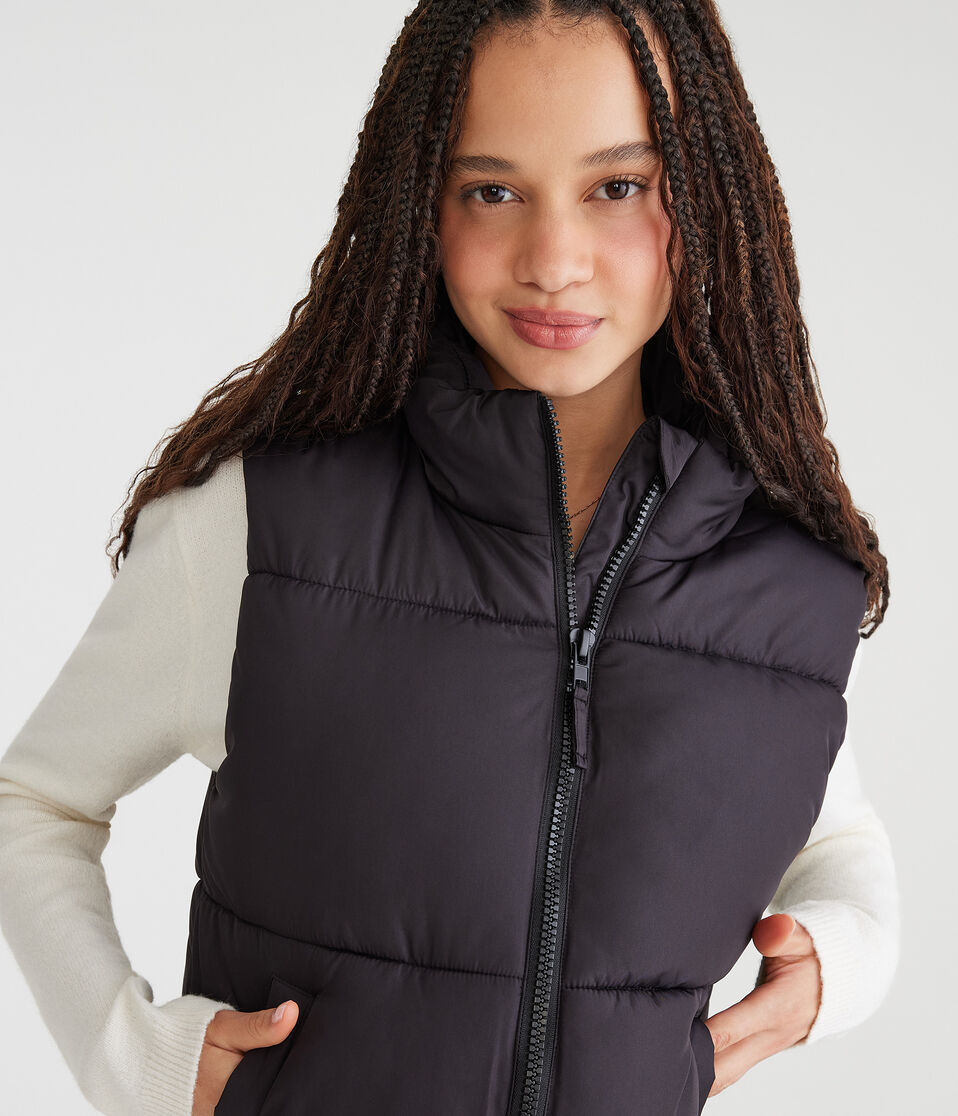Lightweight Cropped Puffer Vest