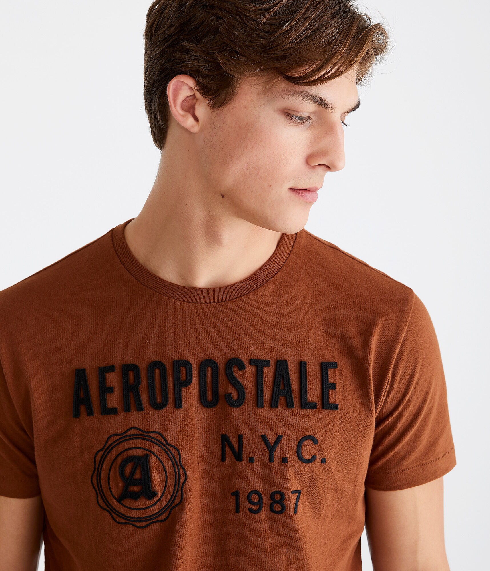 Aeropostale NYC 1987 Appliqué Graphic Tee