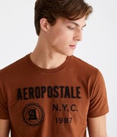 Aeropostale NYC 1987 Appliqué Graphic Tee