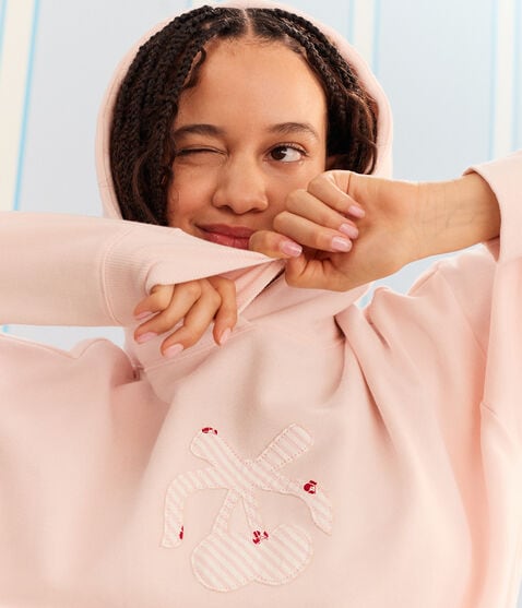 Demetra for Aero Cherry Patch Pullover Hoodie Demetra for Aero Cherry Patch Pullover Hoodie