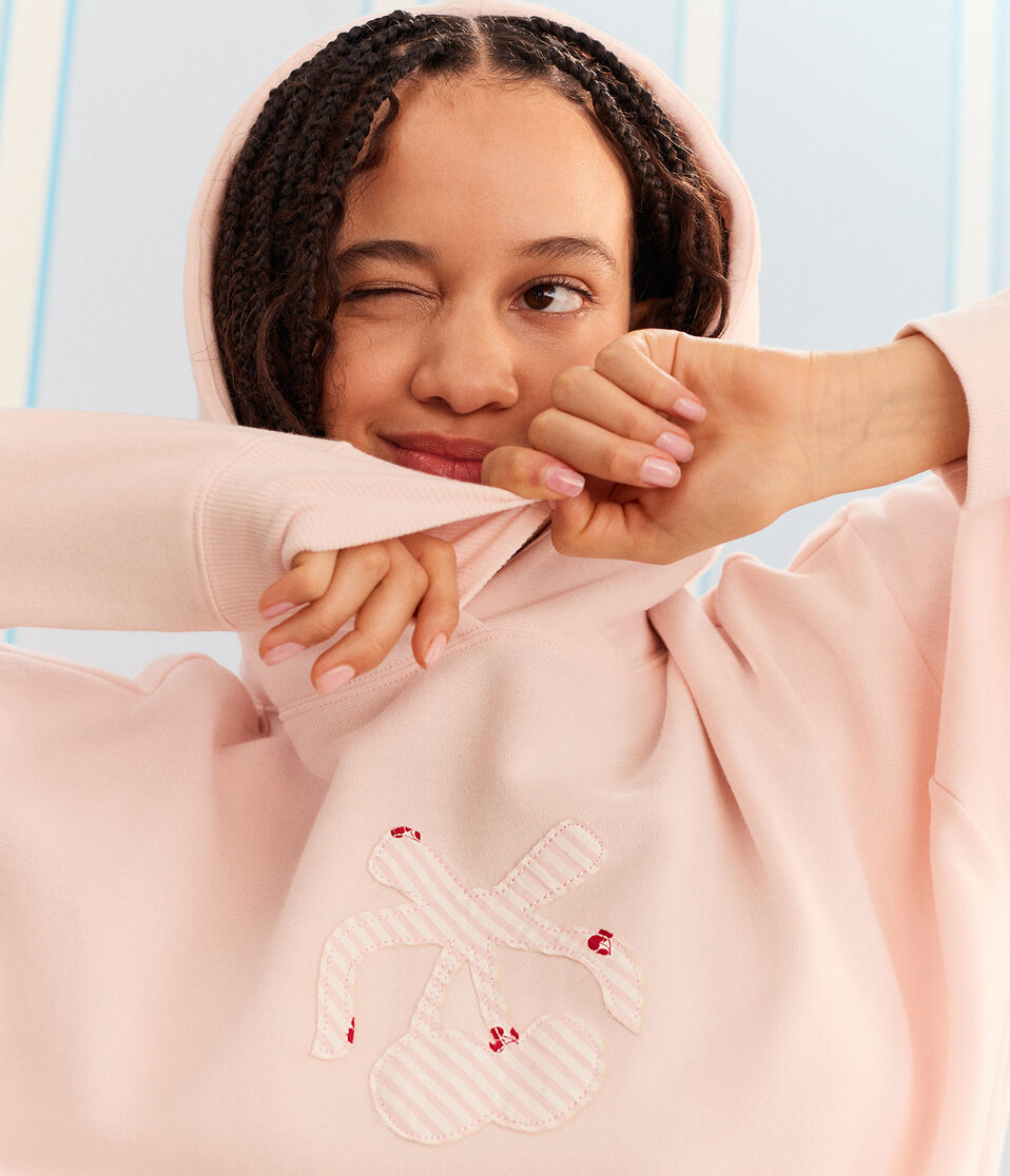 Demetra for Aero Cherry Patch Pullover Hoodie