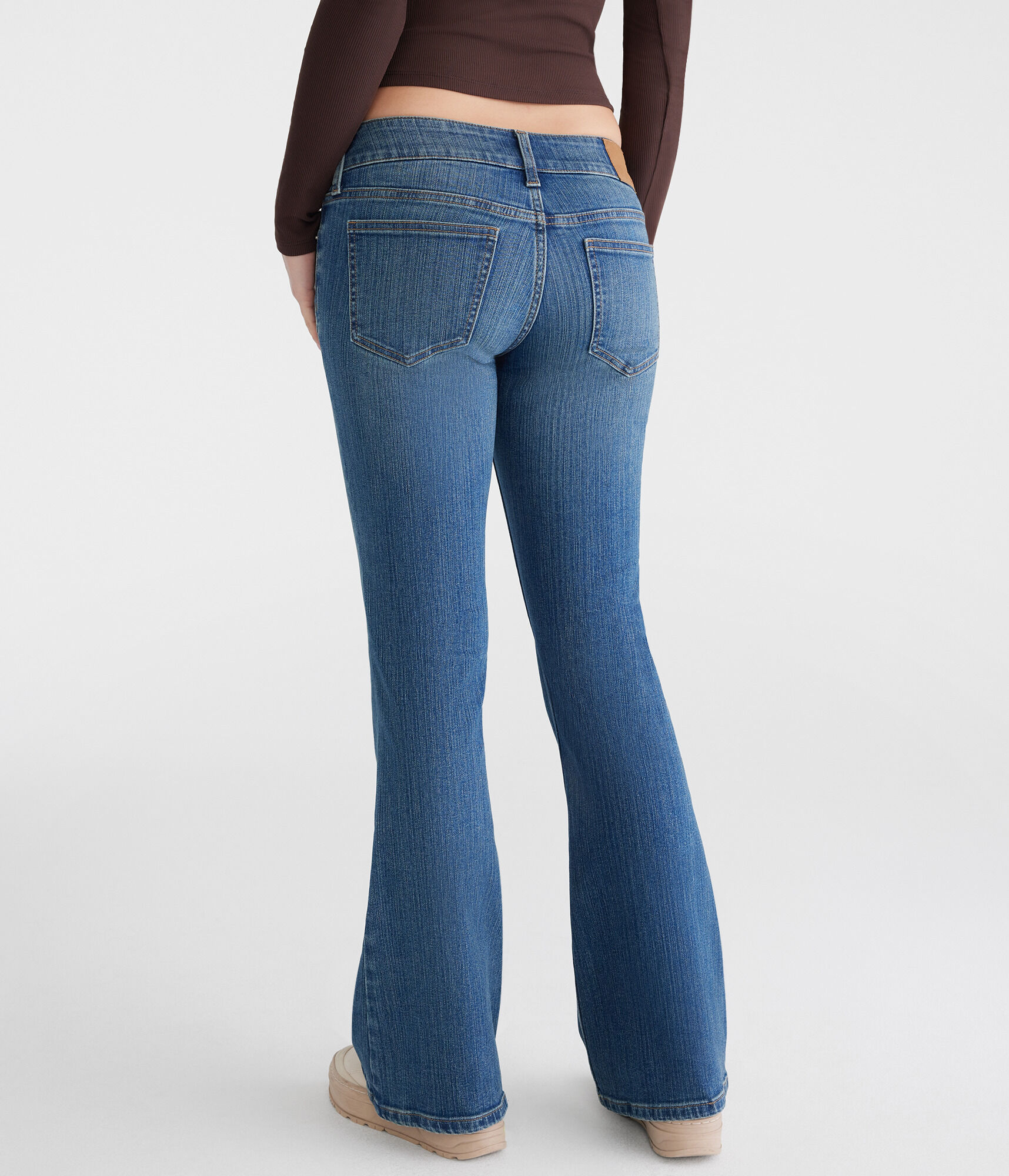 送料込★★Logo Low Rise Low-Rise Baggy Jean