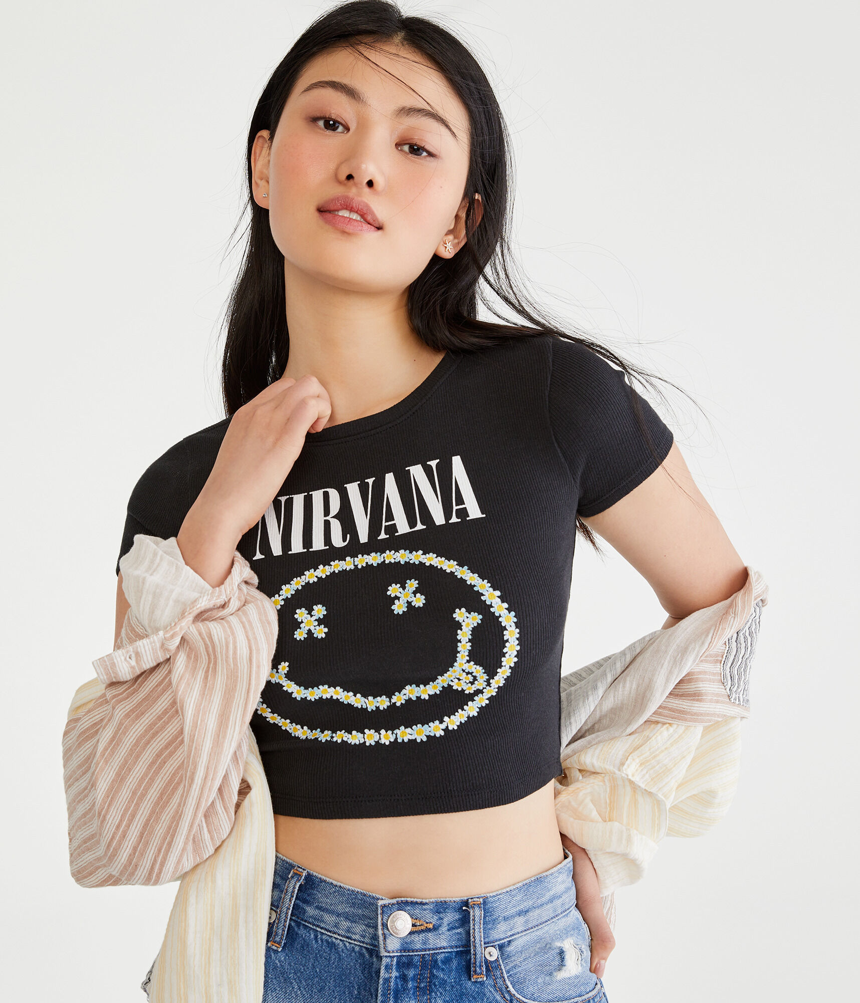Nirvana Shrunken Graphic Tee