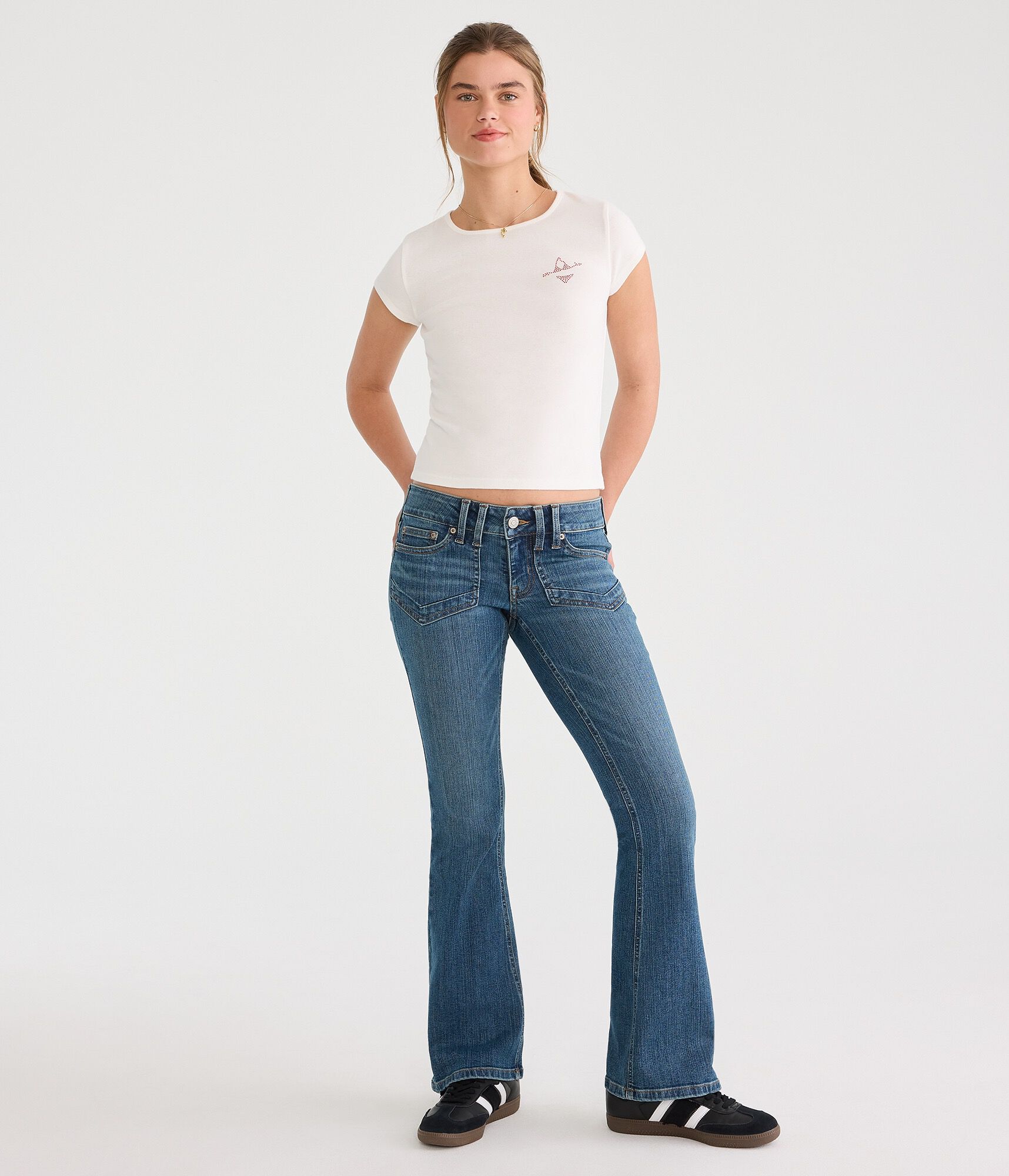 Low-Rise Flare Jean