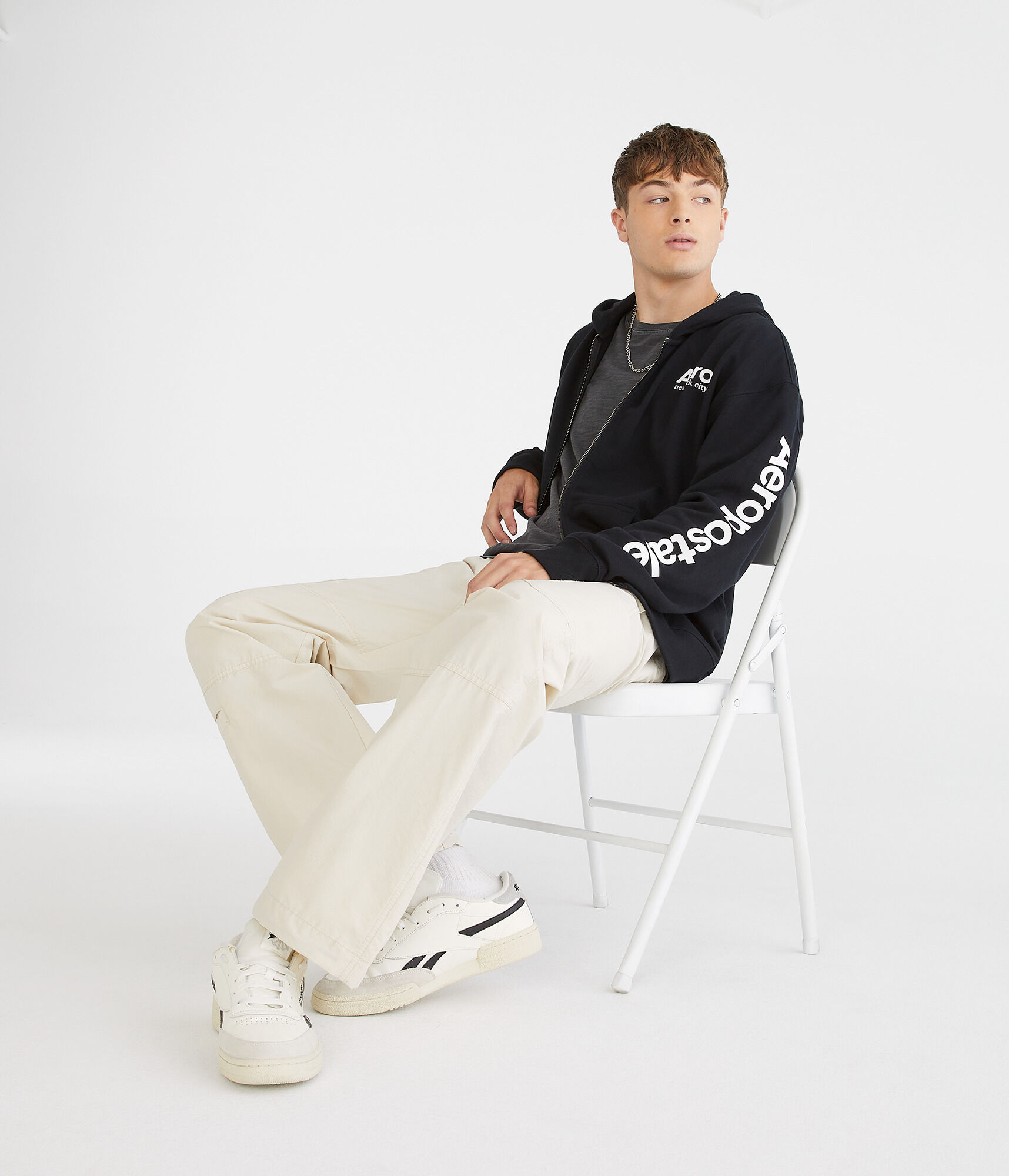 Aeropostale Logo Heritage Full-Zip Hoodie