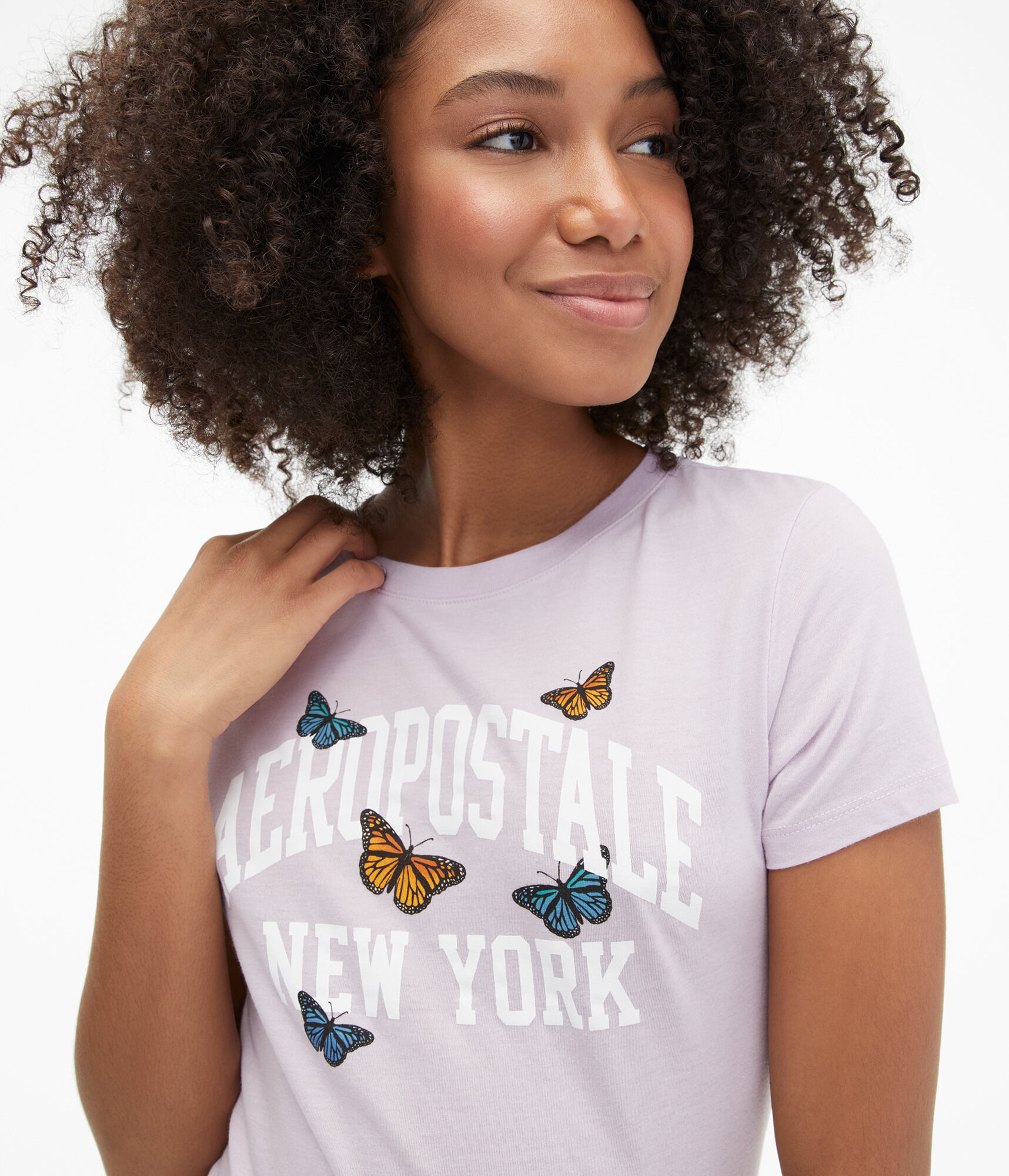 Aeropostale New York Butterflies Graphic Tee