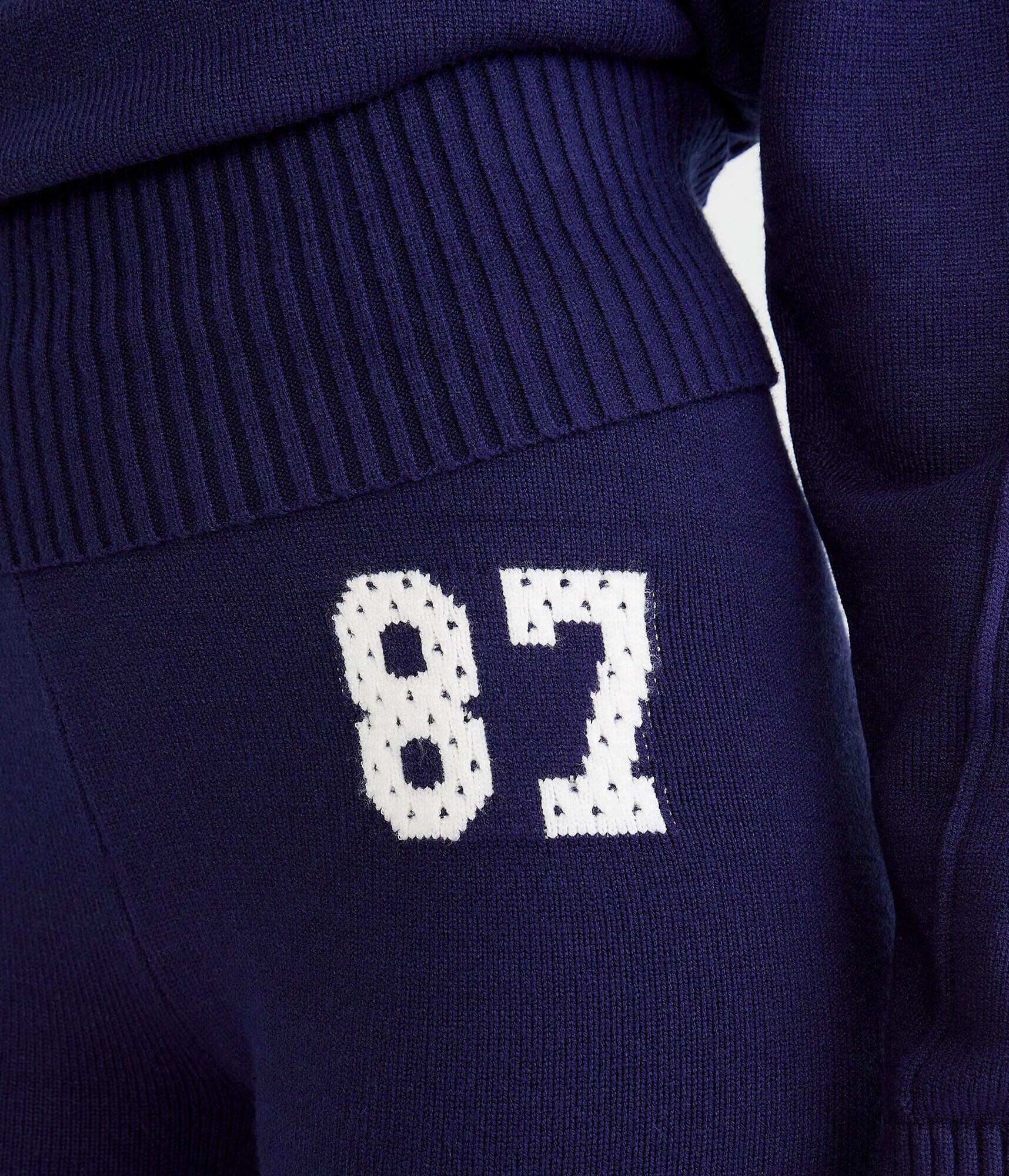 Flare Sports Jersey Fold-Over Sweater Pants