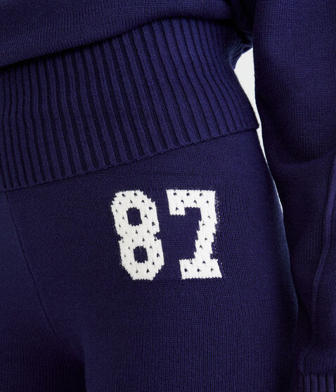 Flare Sports Jersey Fold-Over Sweater Pants