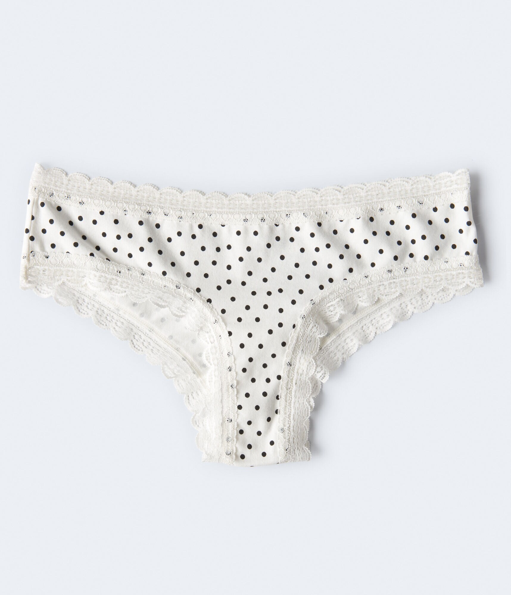 Dot Lace-Trim Cheeky