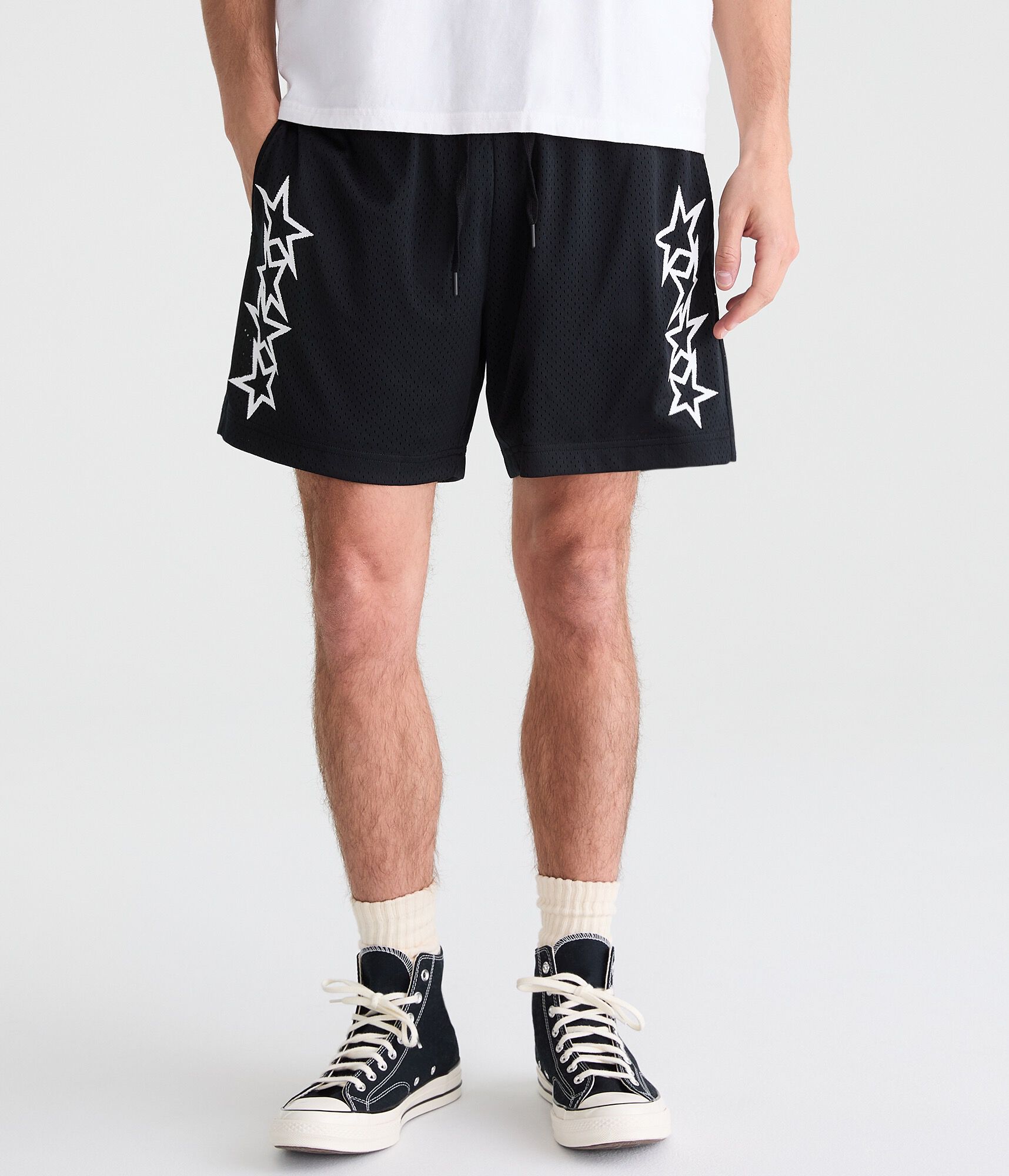Jagged Stars Mesh Shorts