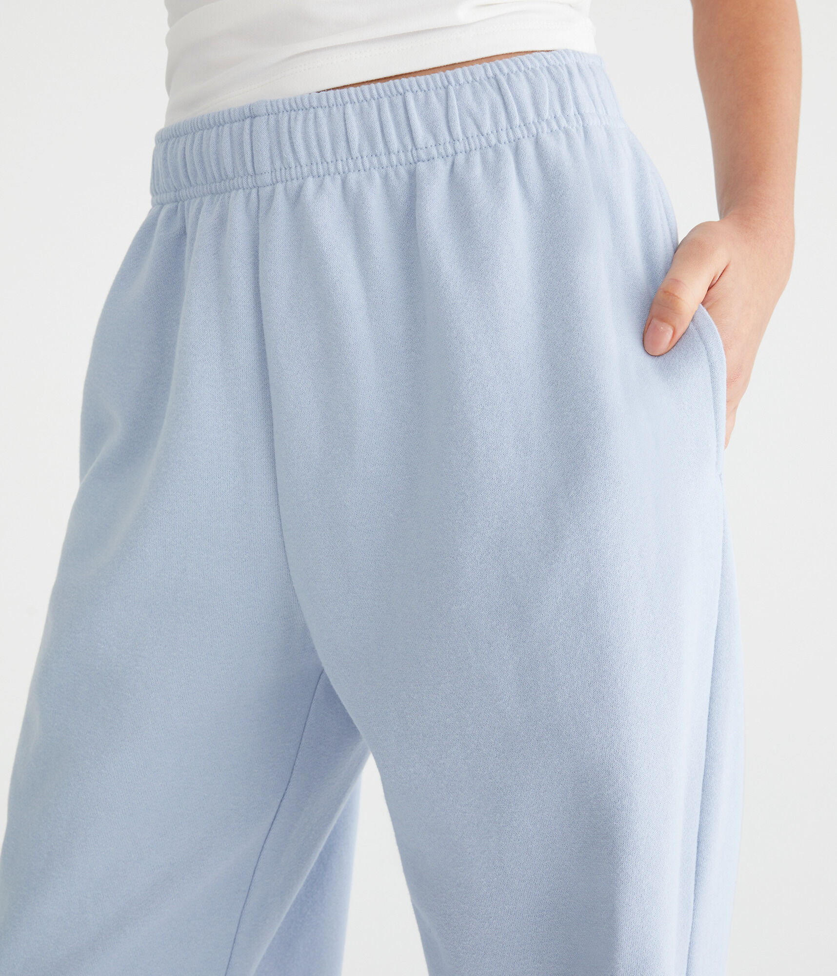 High-Rise Straight Leg Sweatpants