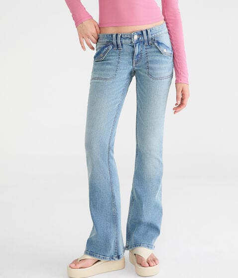 Low-Rise Flare Flap Pocket Jean Low-Rise Flare Flap Pocket Jean