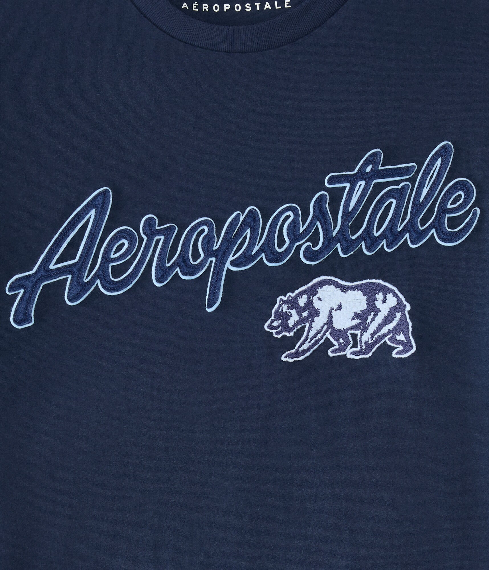 Aeropostale Cali Bear Appliqué Graphic Tee