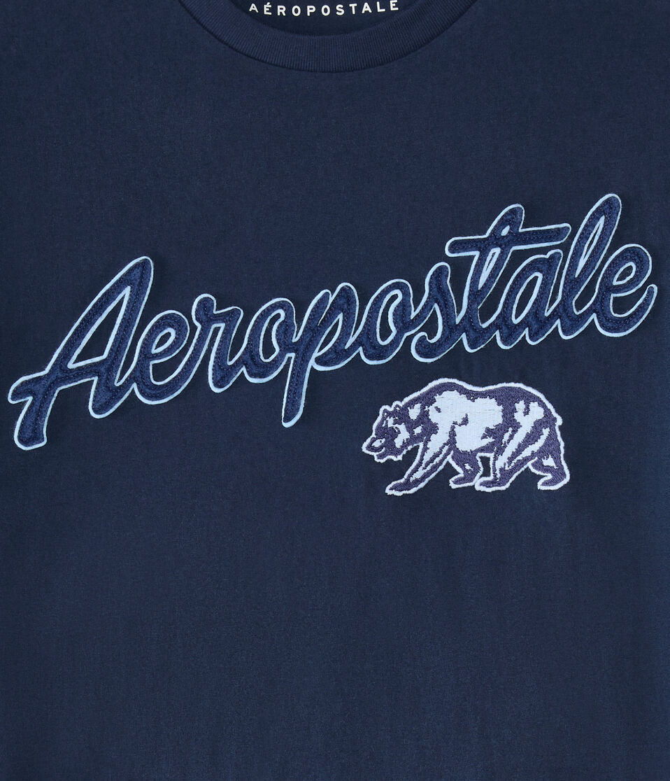 Aeropostale Cali Bear Appliqué Graphic Tee