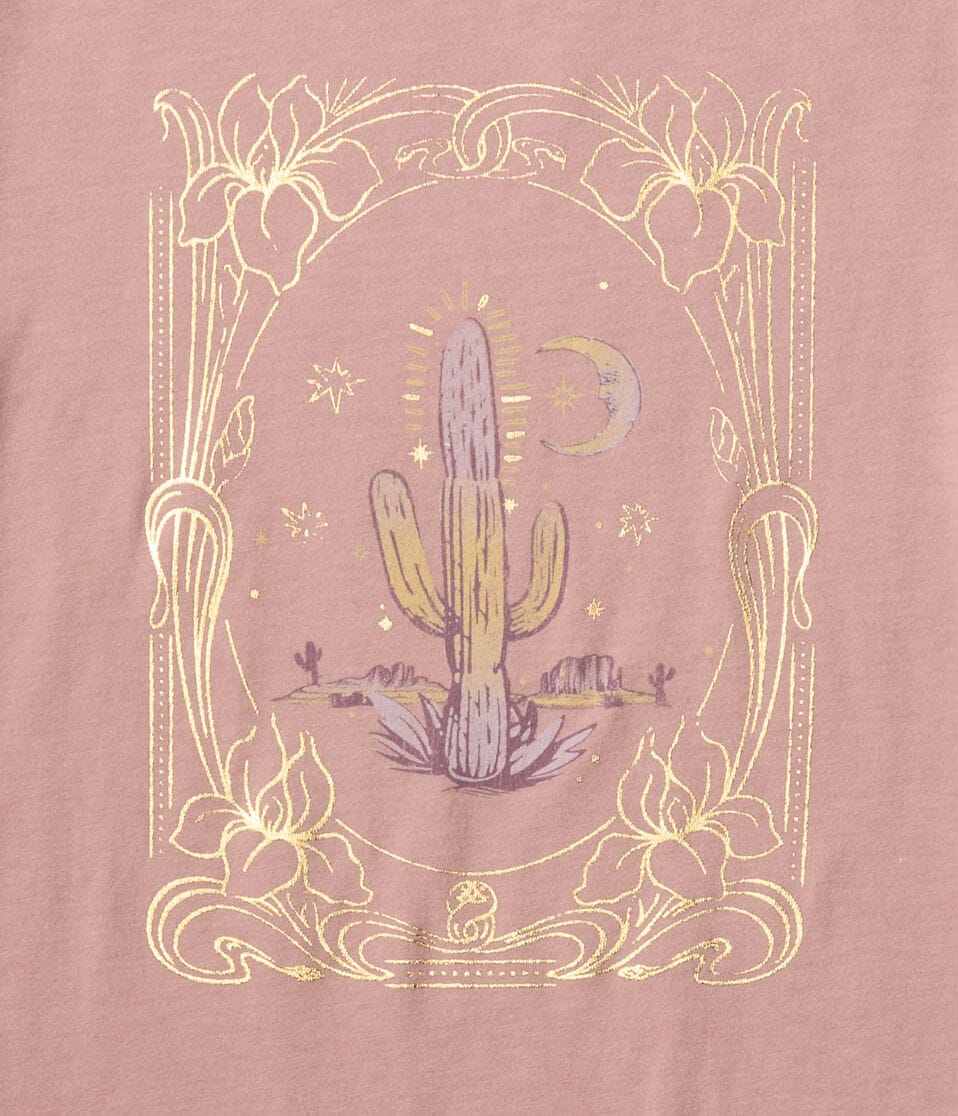 Cactus Nights Foil Graphic Tee