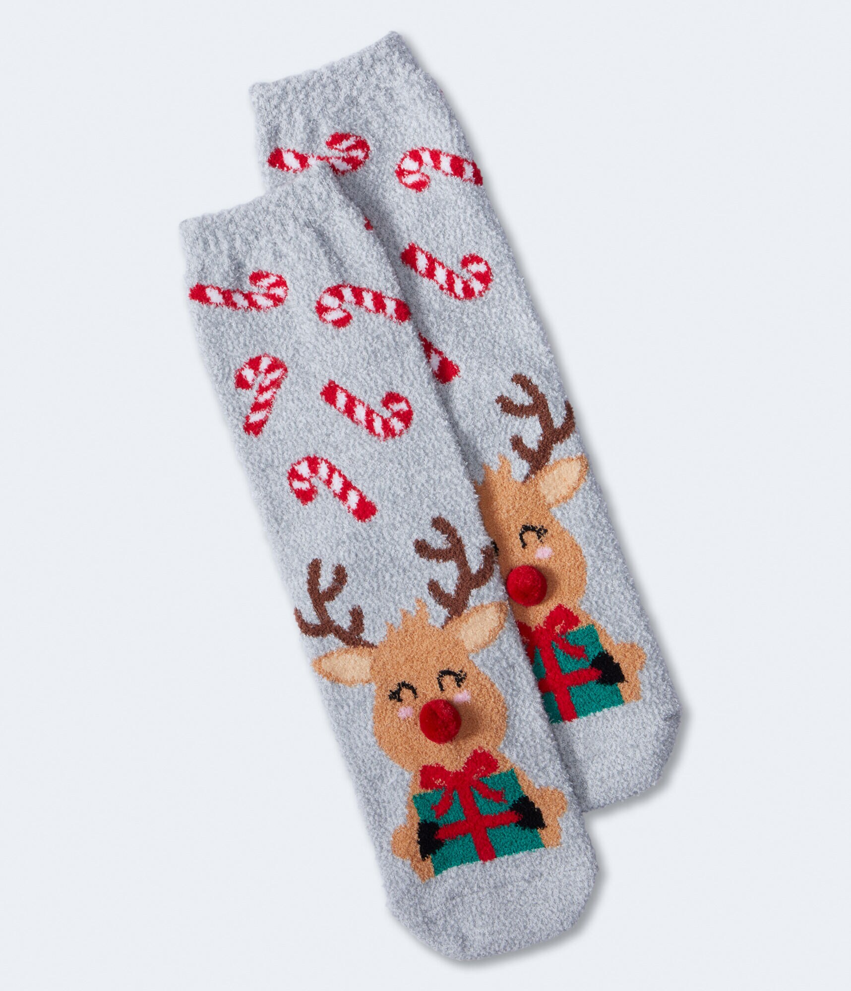 Rudolph Fuzzy Socks
