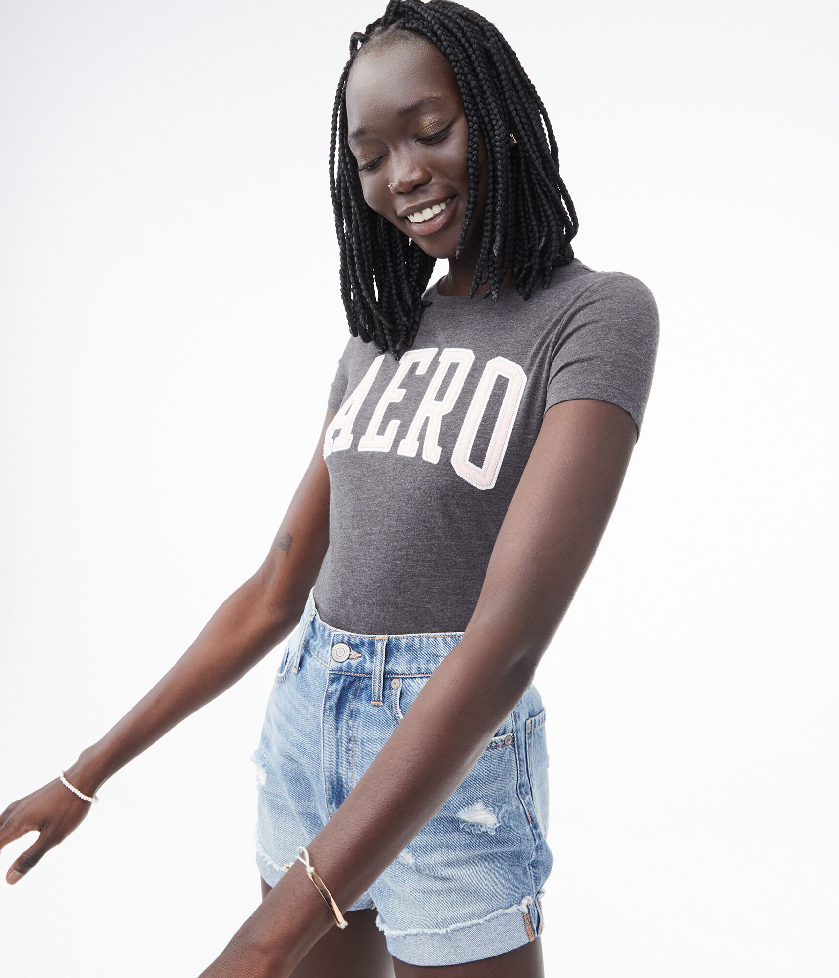 Aero Block Letter Graphic Tee