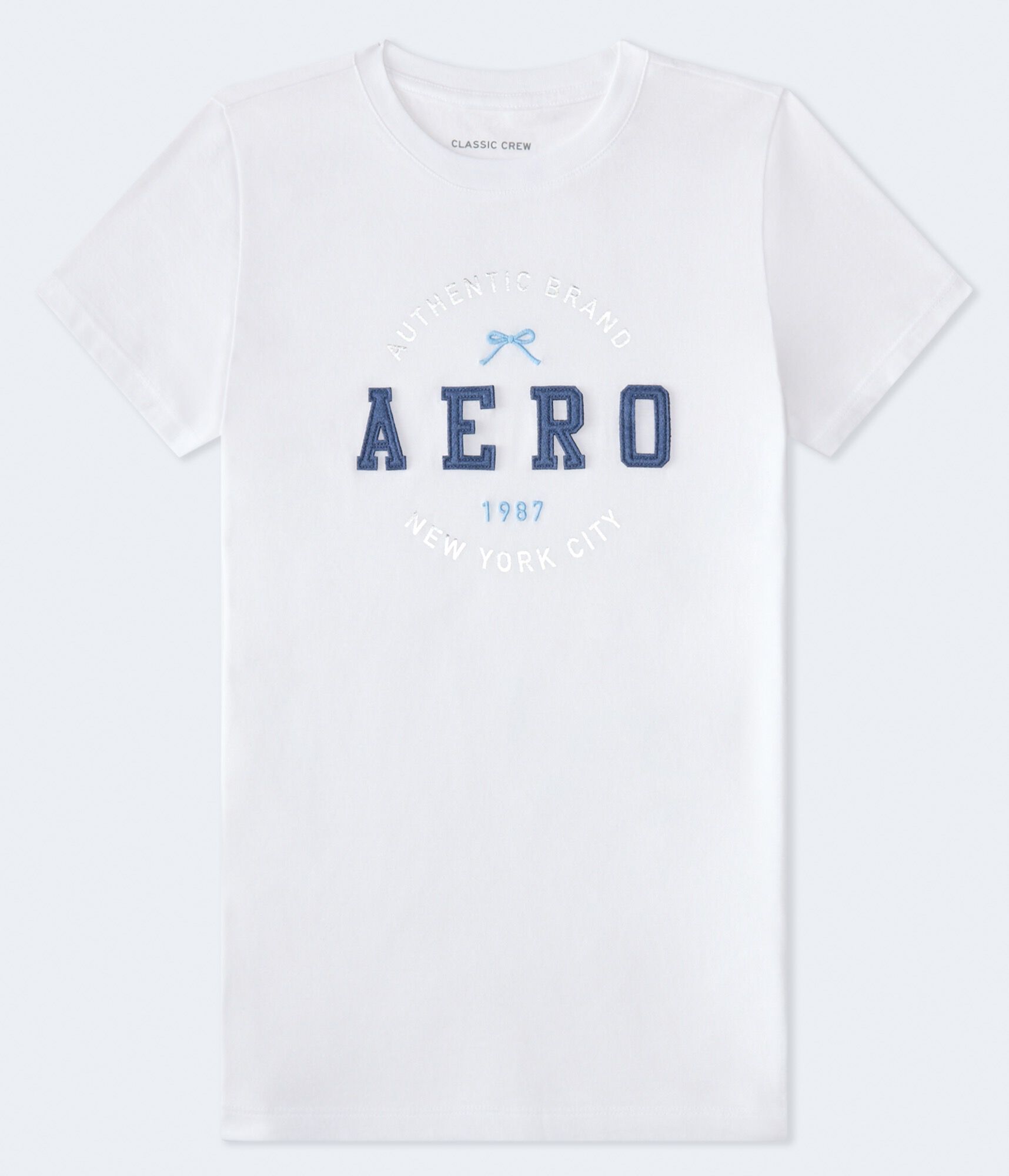Aero Bow Circle Appliqu&eacute; Graphic Tee